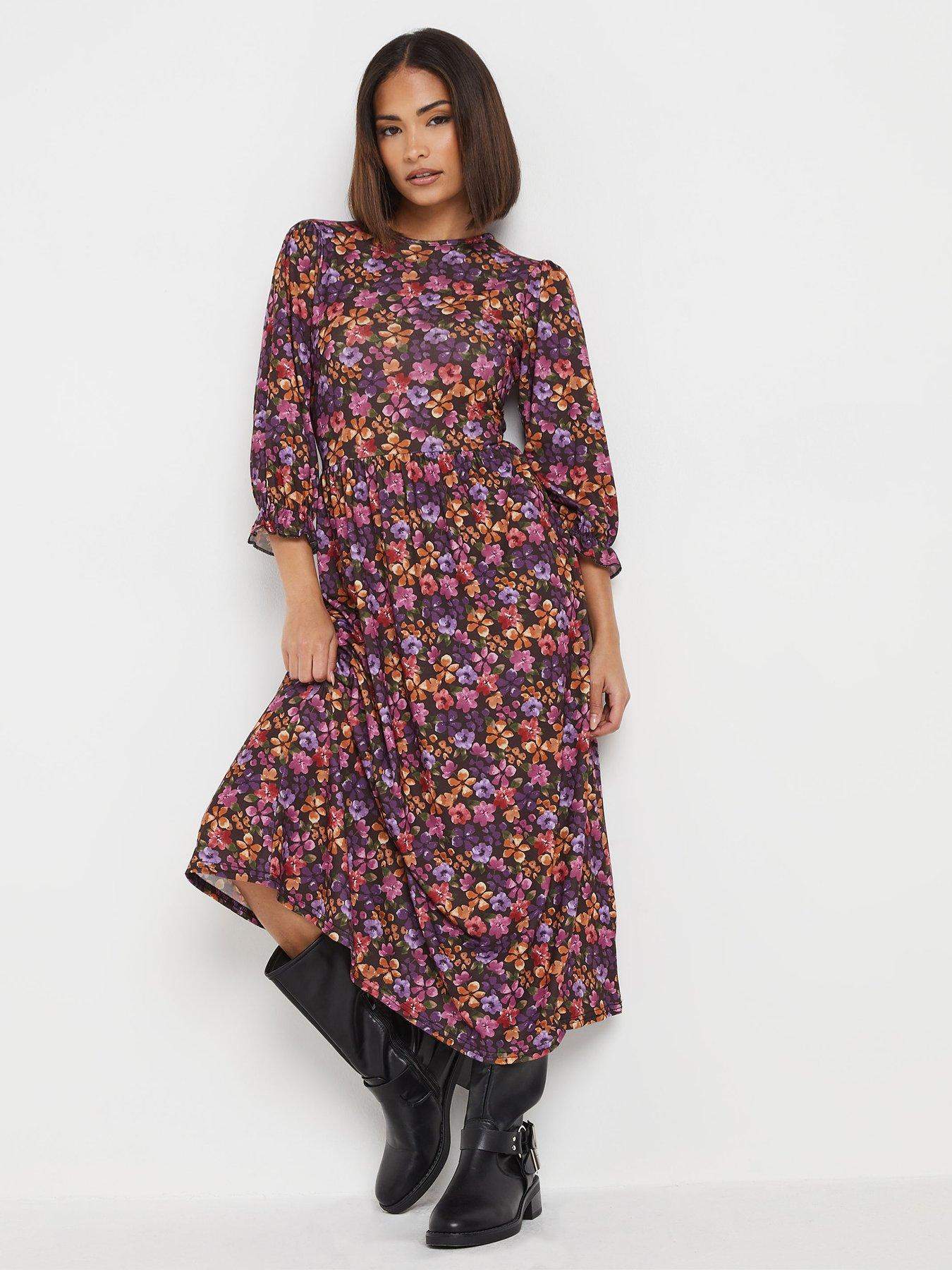 pixiegirl-petite-floral-long-sleeve-midi-dress