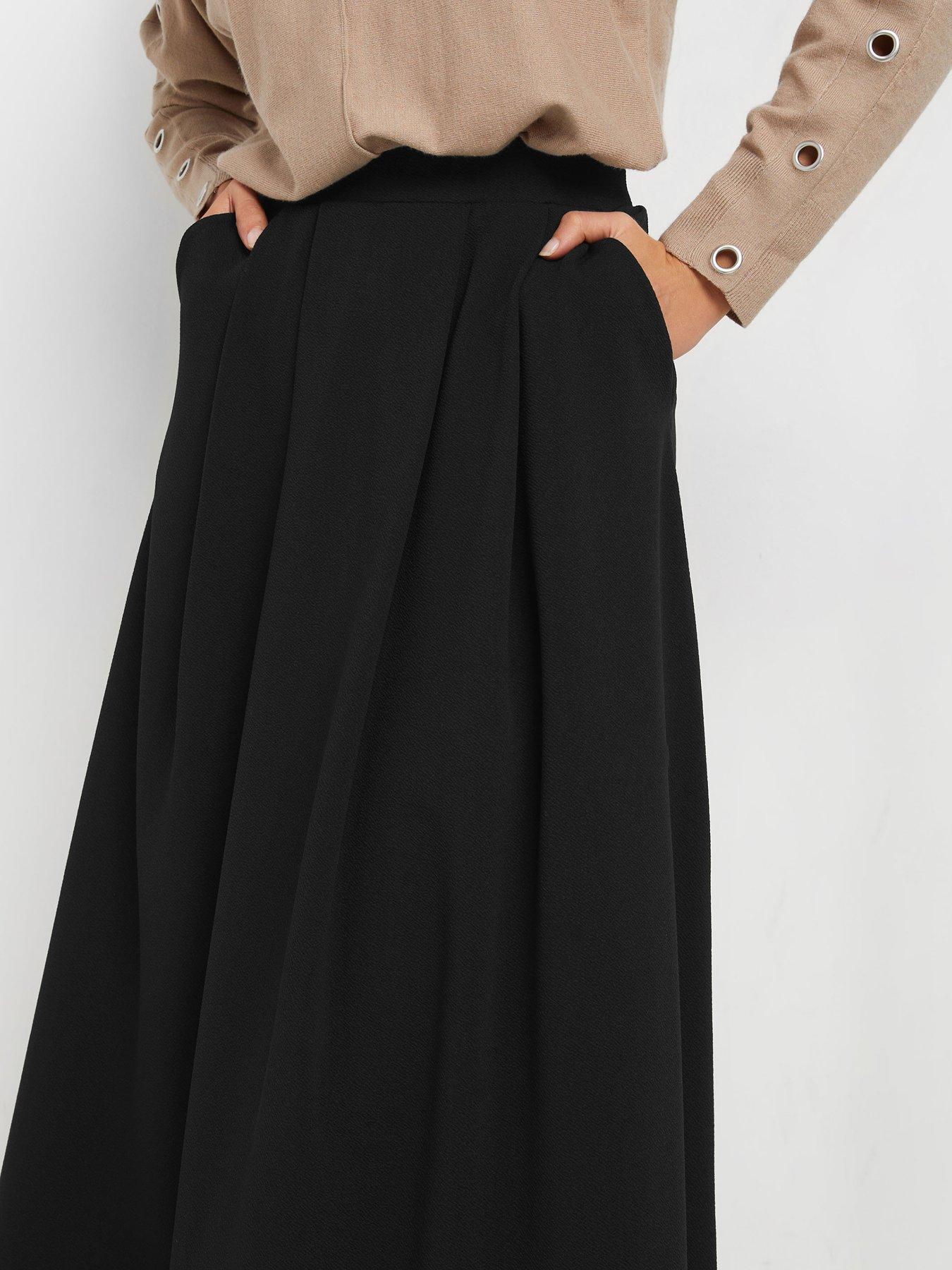 long-tall-sally-tall-pleat-front-crepe-midi-skirtoutfit