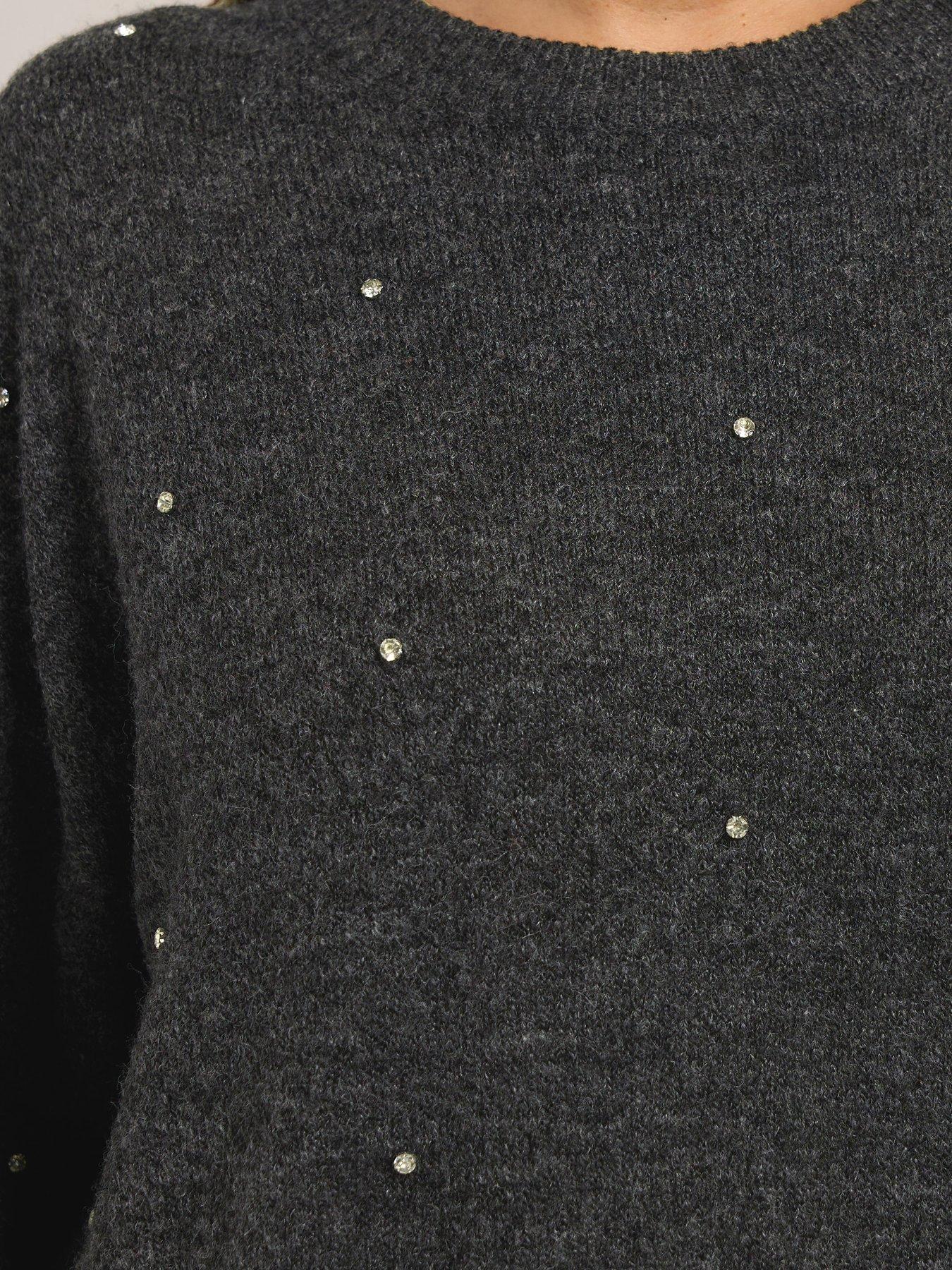 yours-curve-embellished-front-jumper-greyoutfit