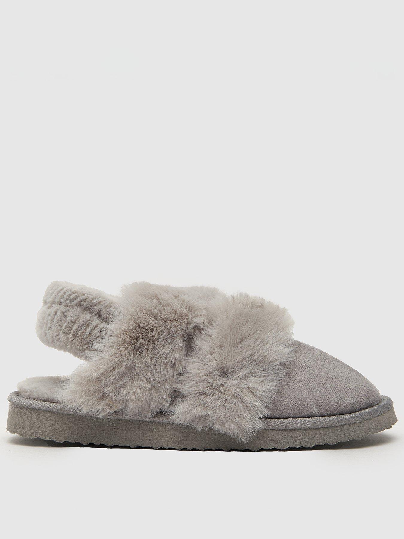 schuh-harper-faux-fur-mule-slippers-grey