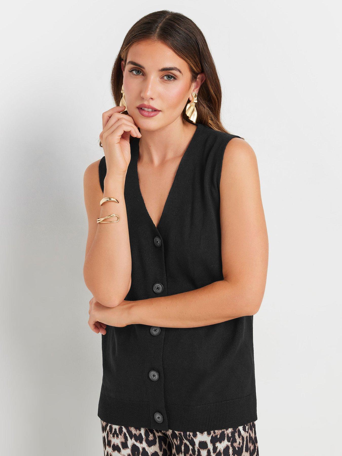 long-tall-sally-button-through-sweater-vest-black