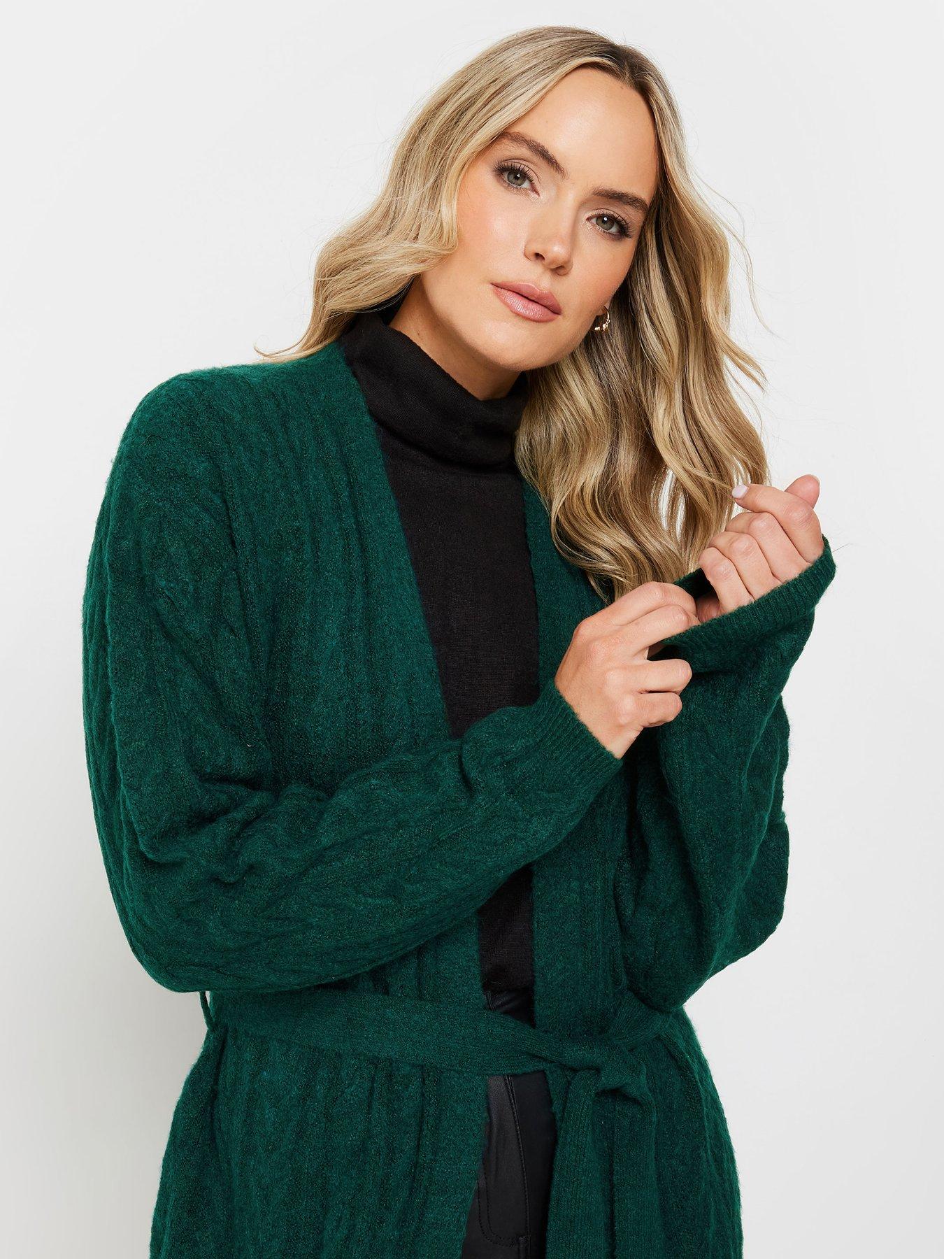 long-tall-sally-cable-knit-midi-cardigan-greenoutfit