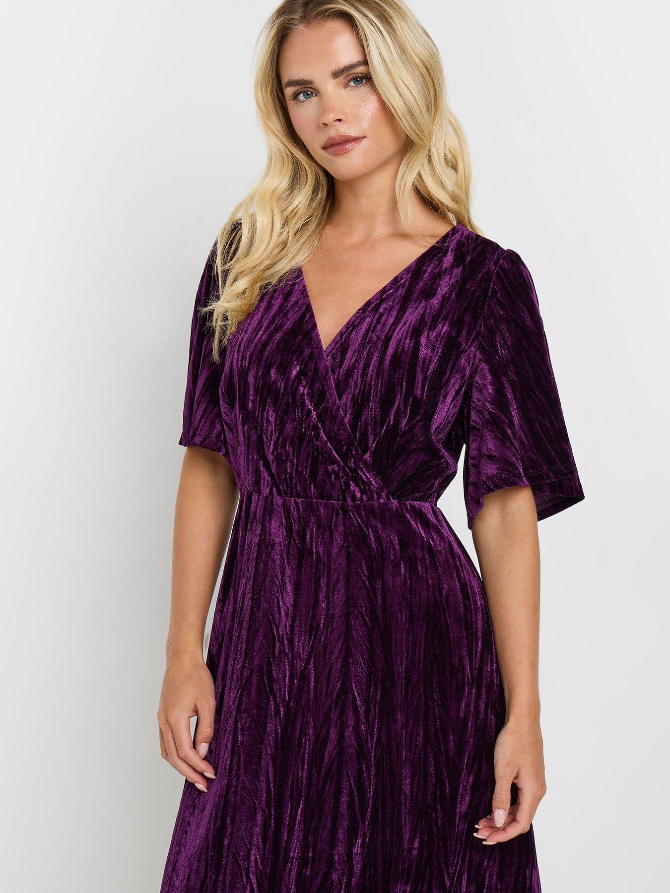 mco-petite-crushed-velvet-wrap-dress-purpleoutfit