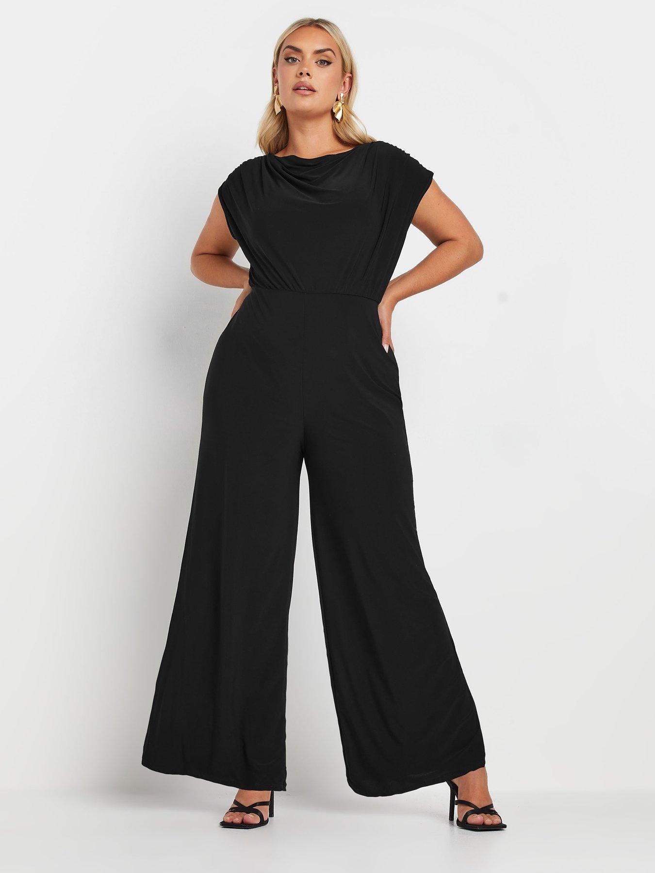 yours-curve-drape-cowl-neck-jumpsuit-black