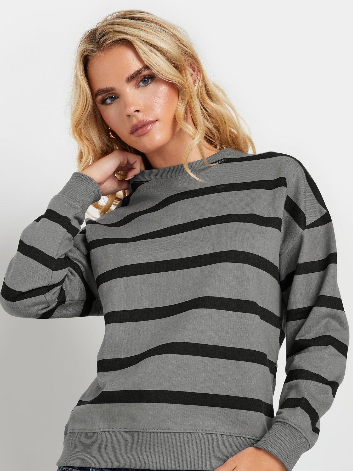 pixiegirl-petite-stripe-crew-neck-sweatshirtoutfit