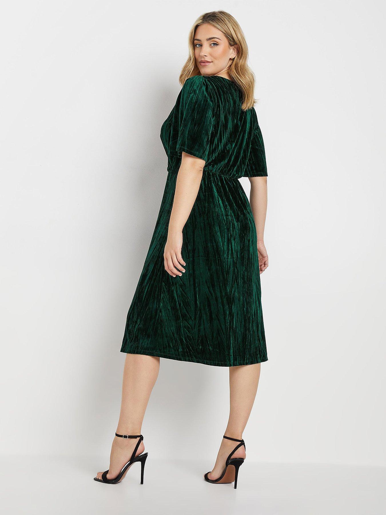 mco-crushed-velvet-split-sleeve-wrap-dressstillFront