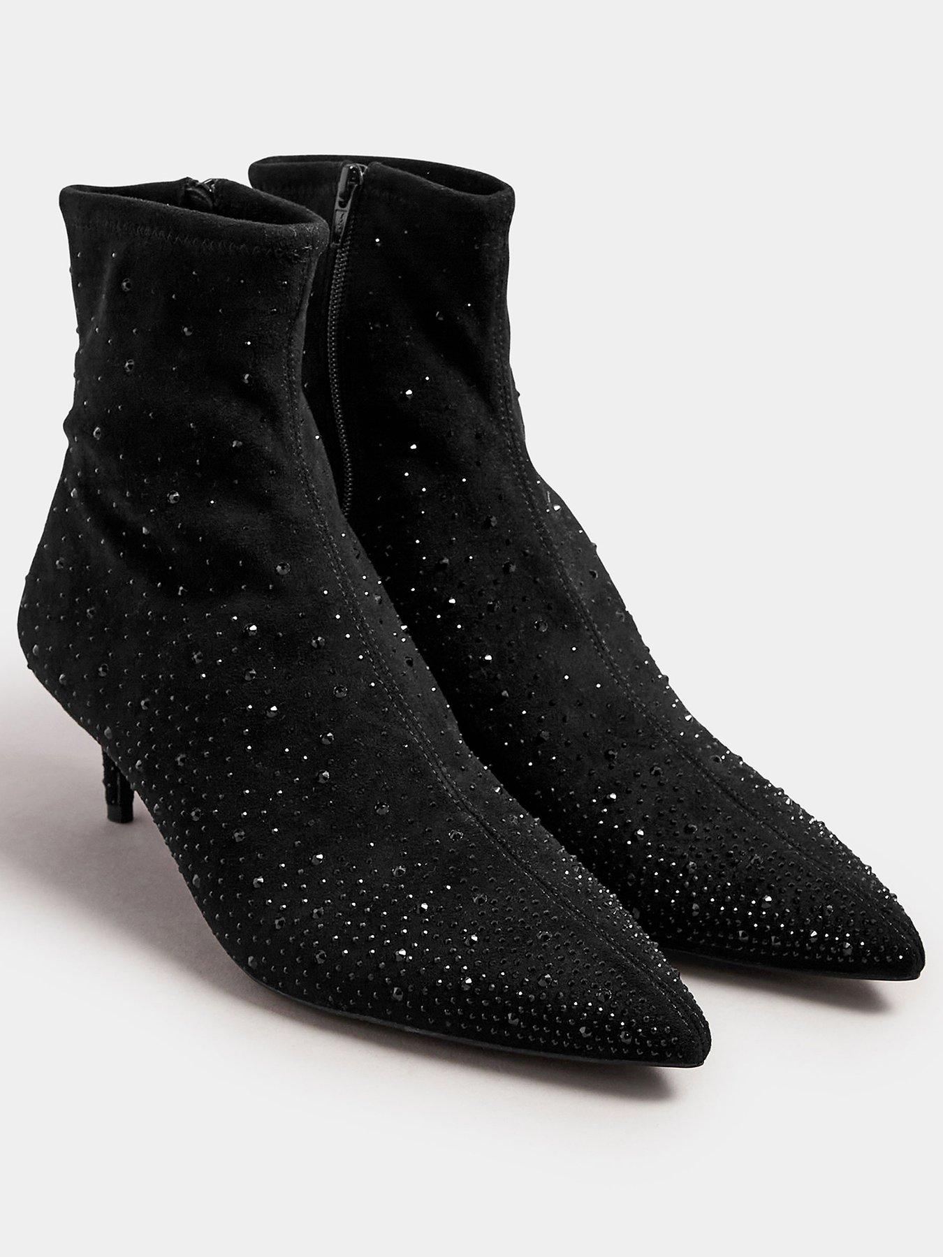 long-tall-sally-pointed-toe-diamante-kitten-heel-boot-blackstillFront