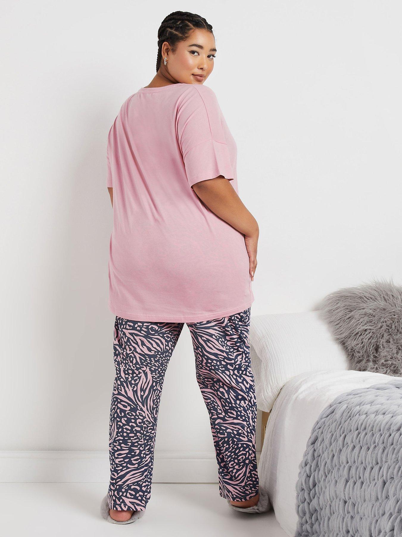 yours-curve-believe-short-sleeve-wide-leg-pj-setstillFront