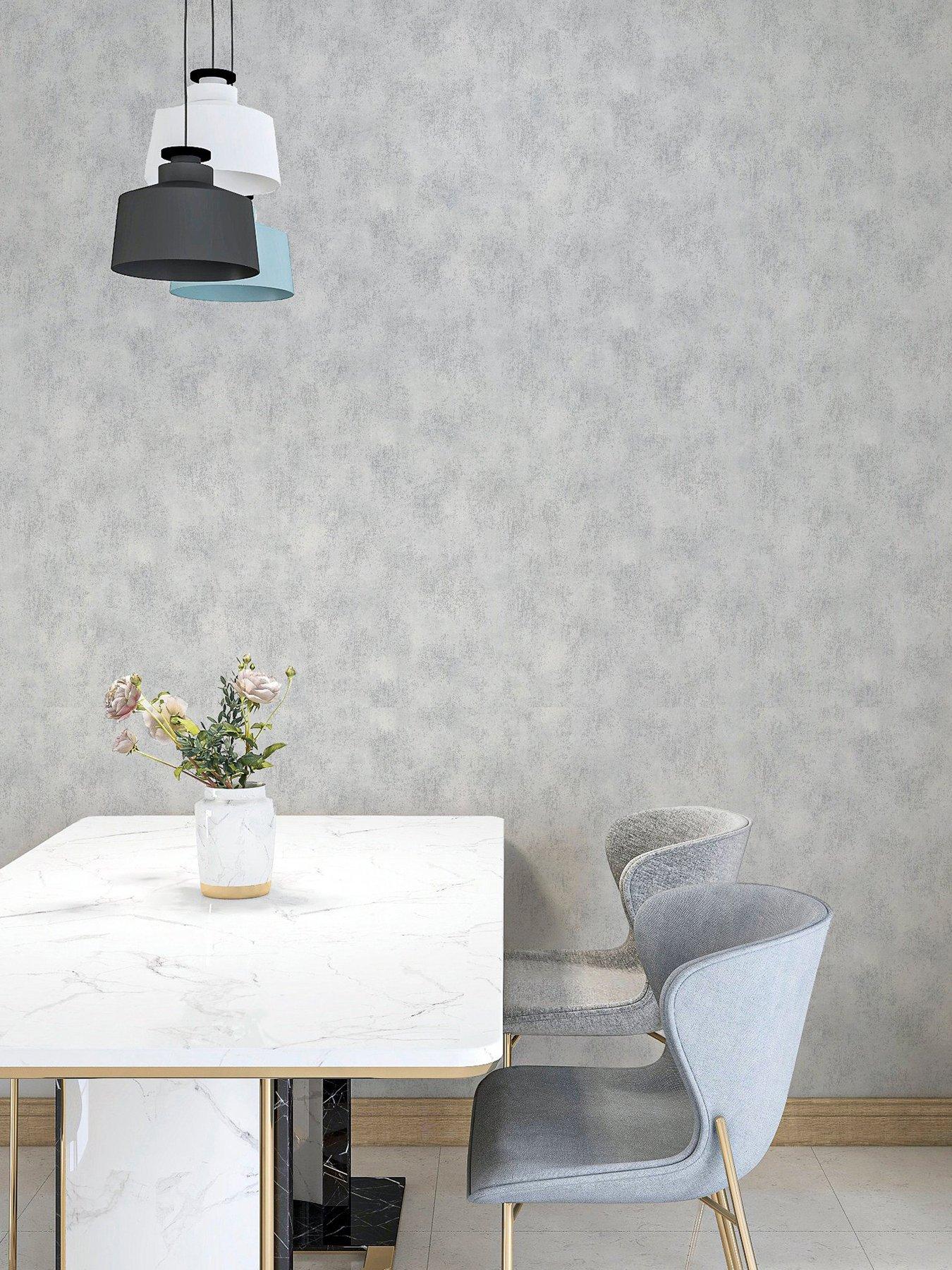 ARTHOUSE Brushed Texture Grey Wallpaper