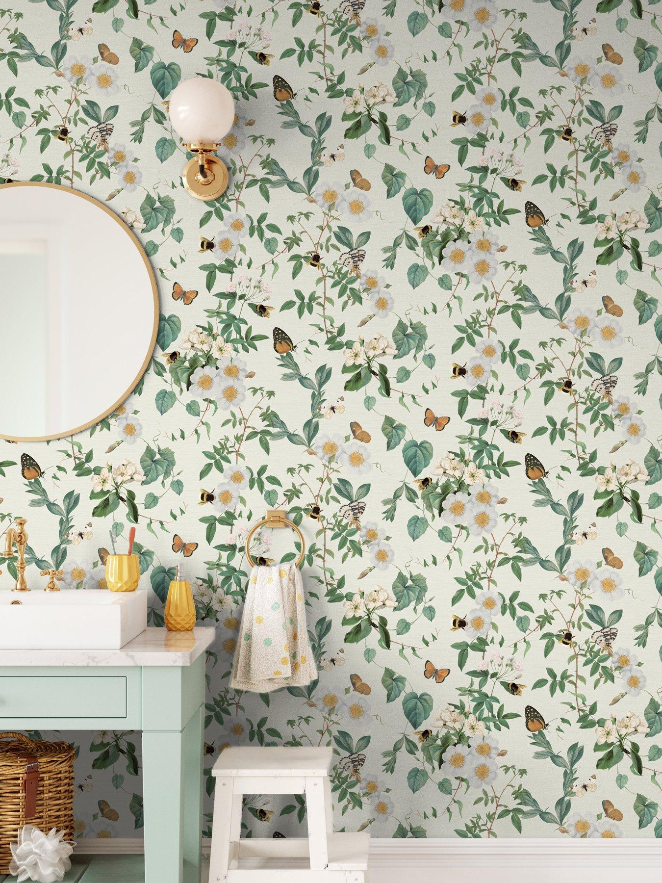 Image 1 of 5 of ARTHOUSE Bumblebee Trail Cream Wallpaper