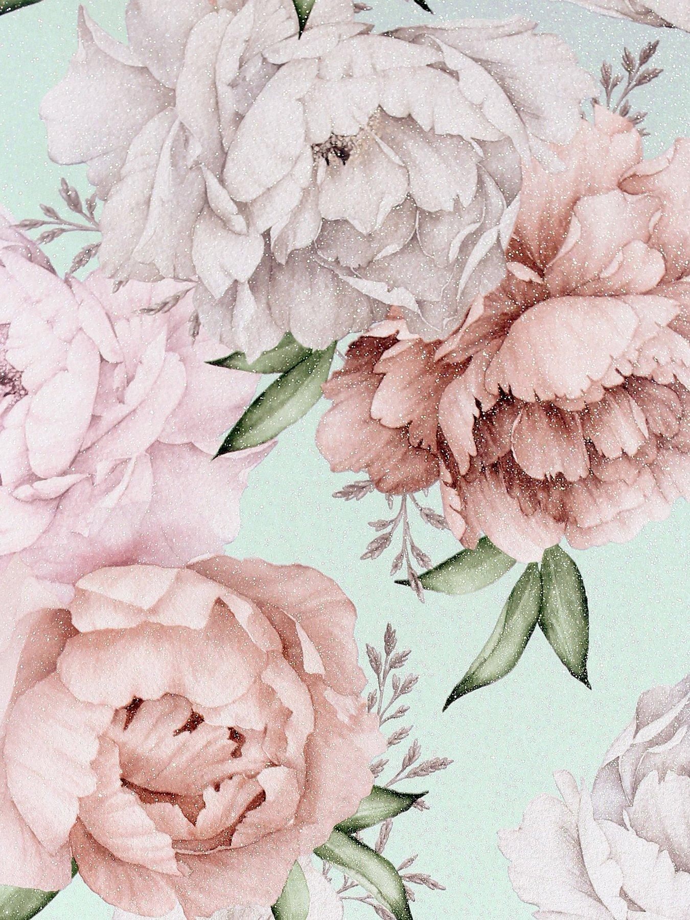 arthouse-mixed-peonies-mint-wallpaperstillFront