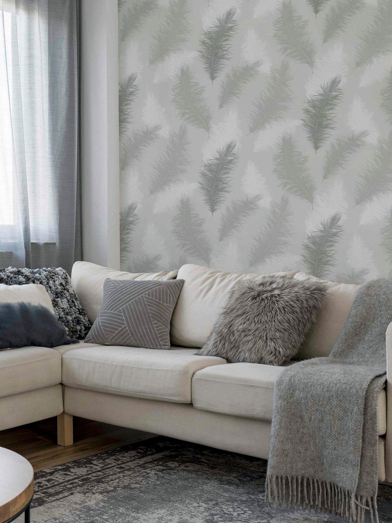 Image 1 of 6 of ARTHOUSE Sussurro Grey Wallpaper