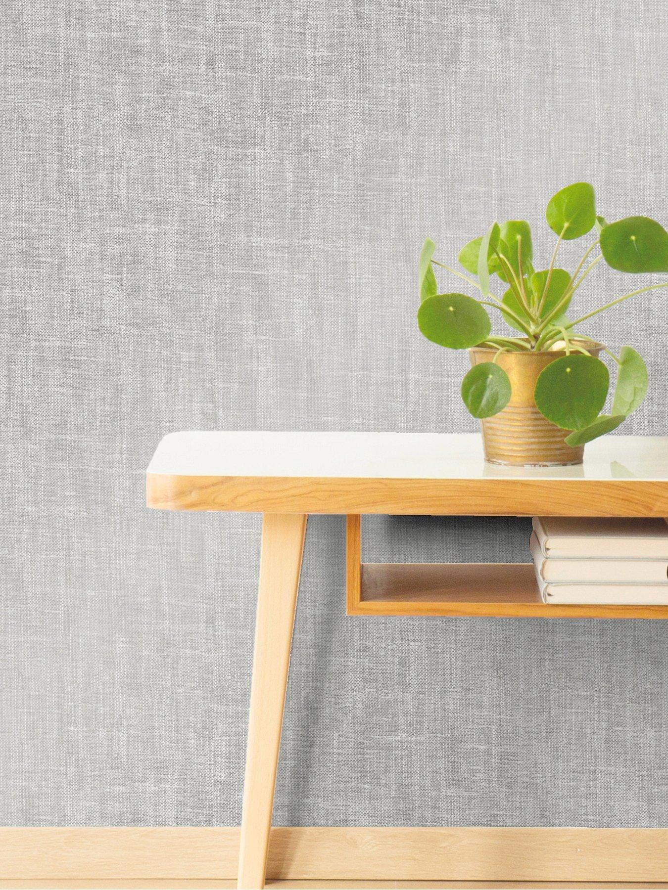 Image of Fine Decor Crown Scandi Texture Grey Wallpaper