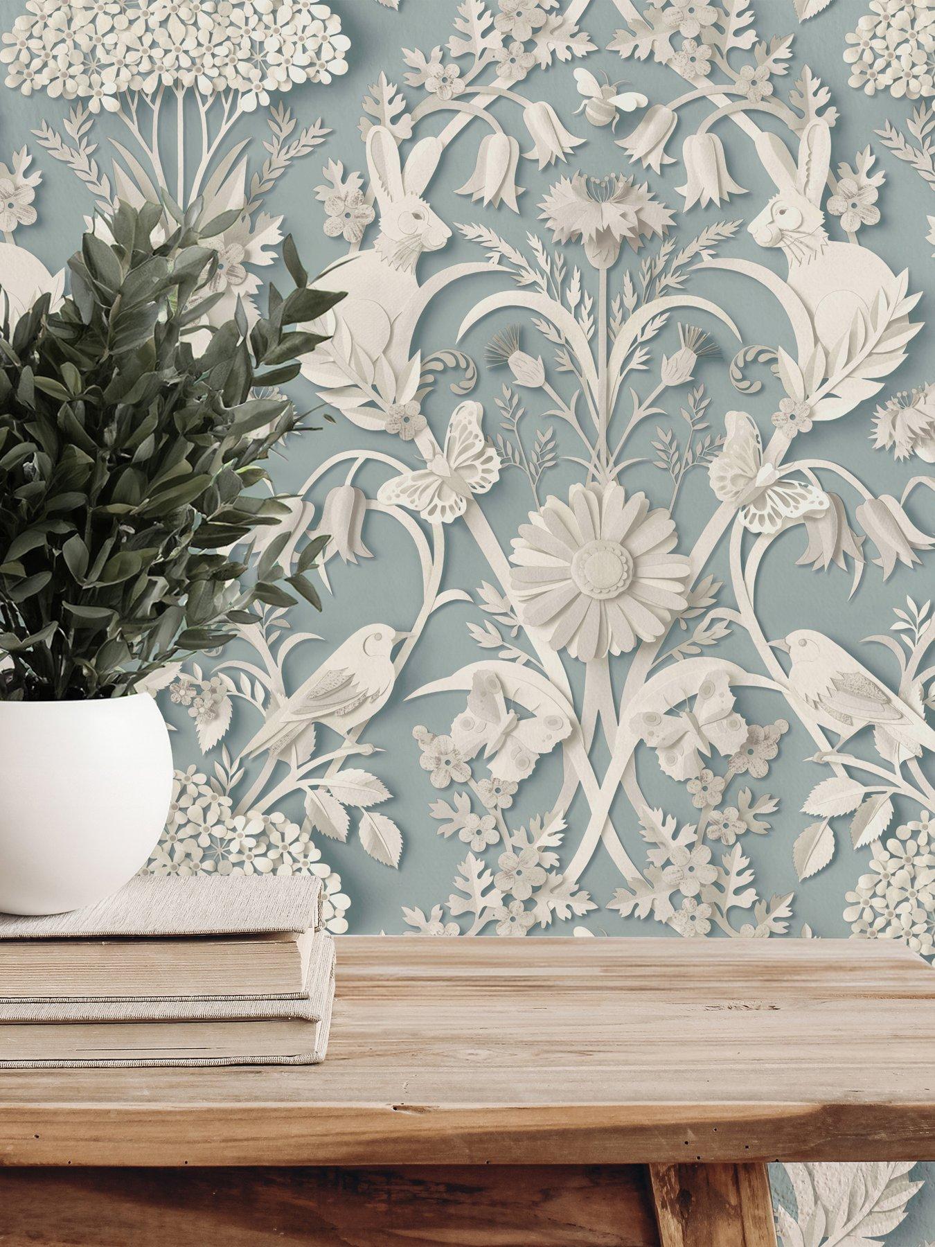 fine-decor-fine-decor-woodland-blue-wallpaper