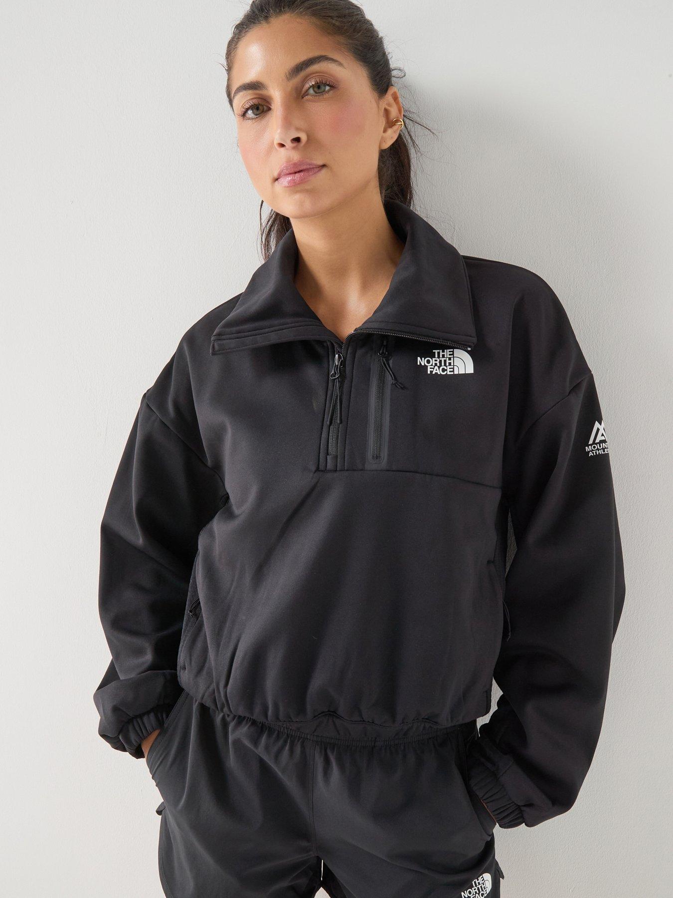 Image 1 of 6 of THE NORTH FACE Women's Mountain Athletic 1/4 Zip Fleece - Black