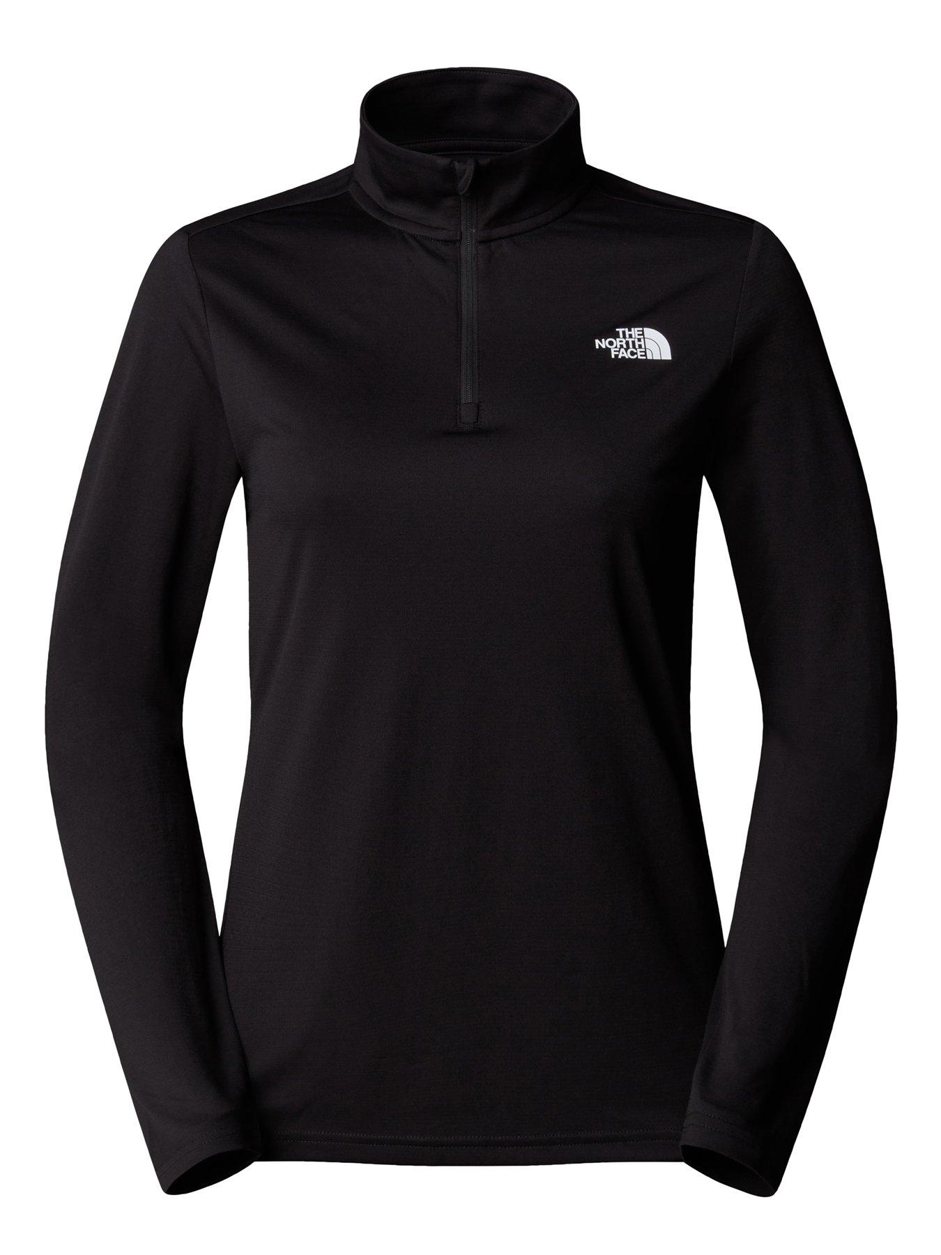 the-north-face-womens-flex-14-zip-slim-long-sleeve-topnbsp--black