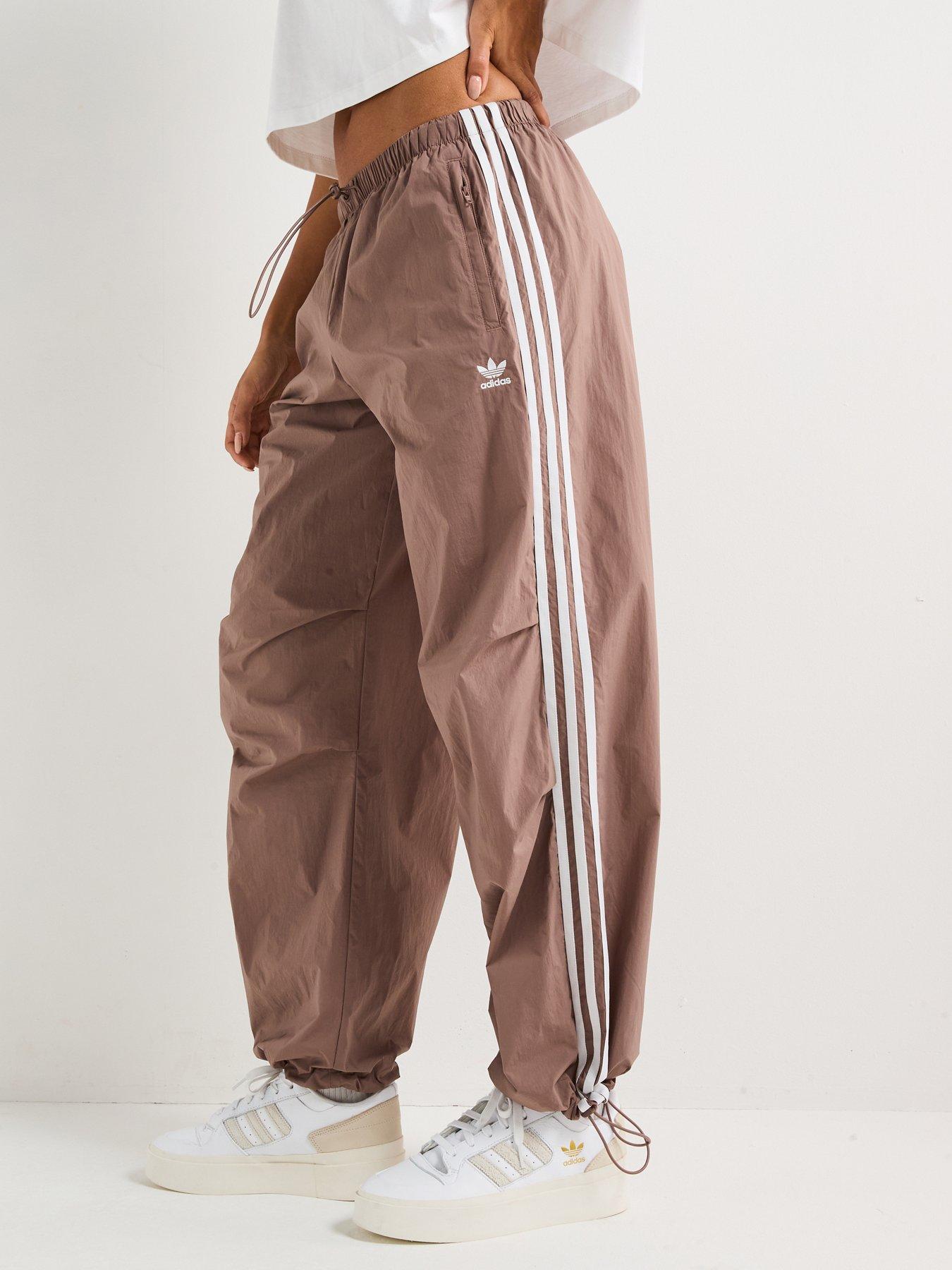 adidas-originals-womens-3-stripes-parachute-tracksuit-bottoms-brown