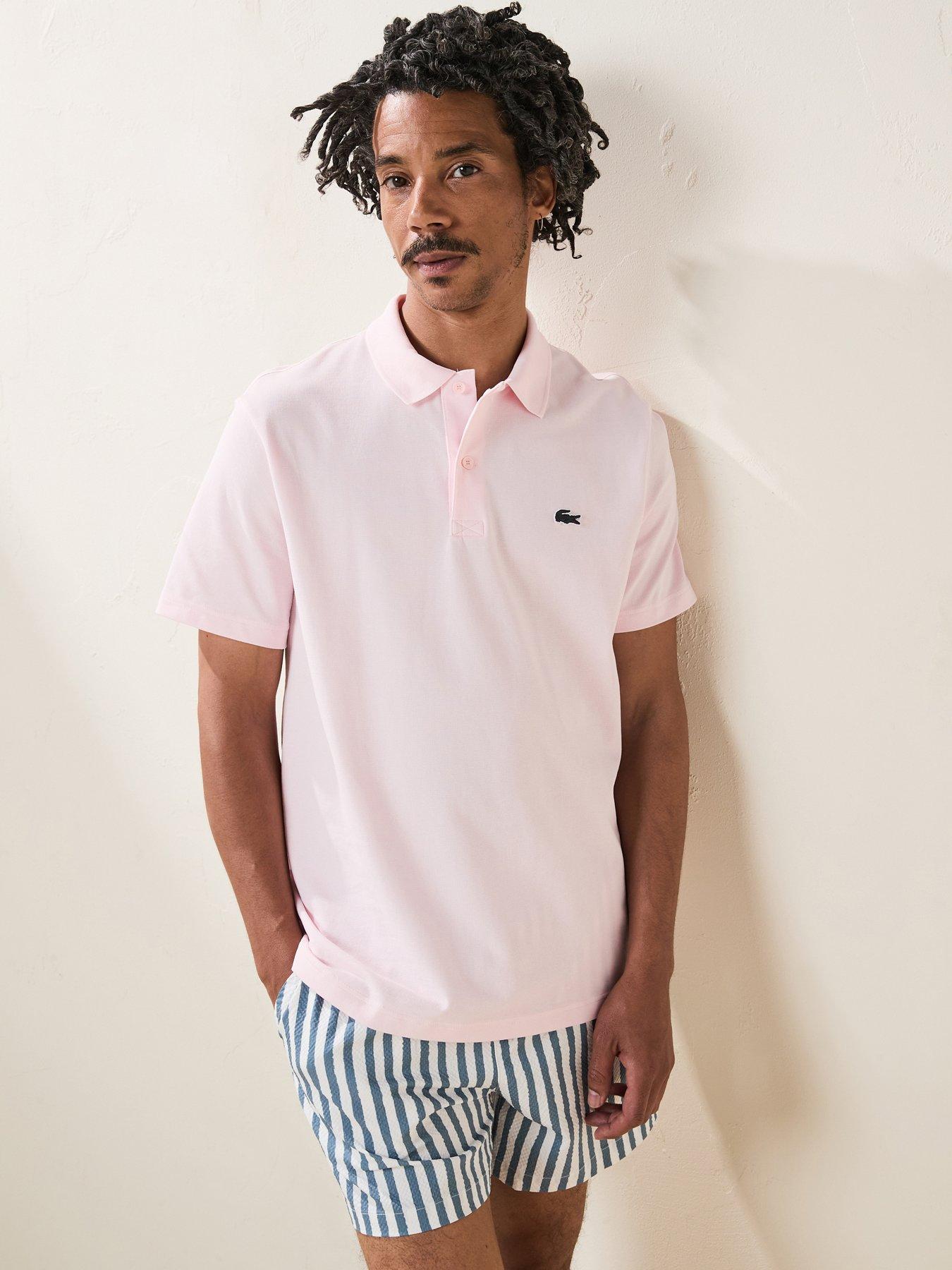 undefined Lacoste Regular Fit Cotton Ottoman Polo Shirt - Light Pink