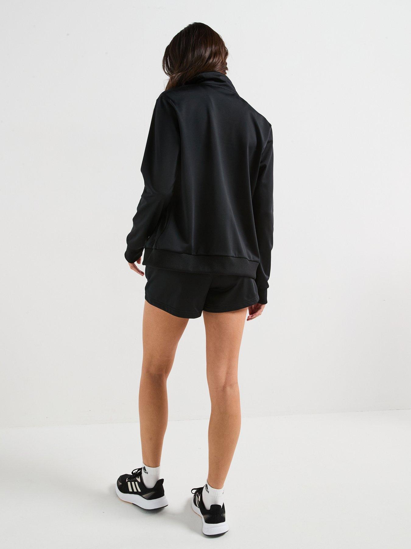 adidas-sportswear-womens-essentials-linear-shorts-set-blackdetail