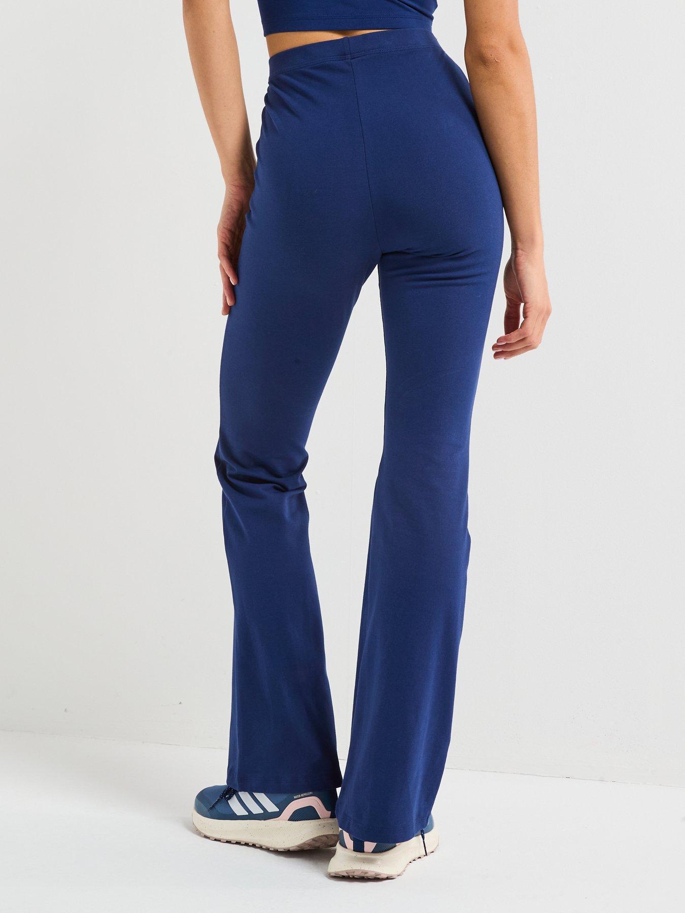 Image 2 of 5 of adidas Sportswear Women's Essentials Flared Leggings - Blue