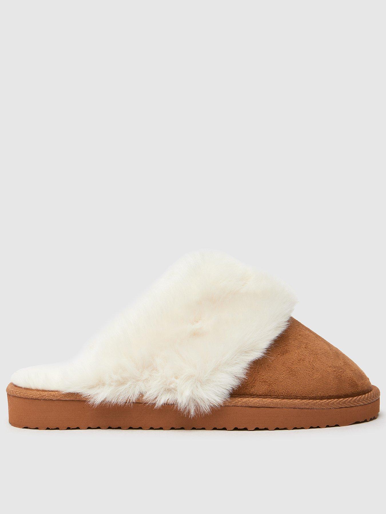 schuh-hadley-faux-fur-mule-slippers-tan-brown