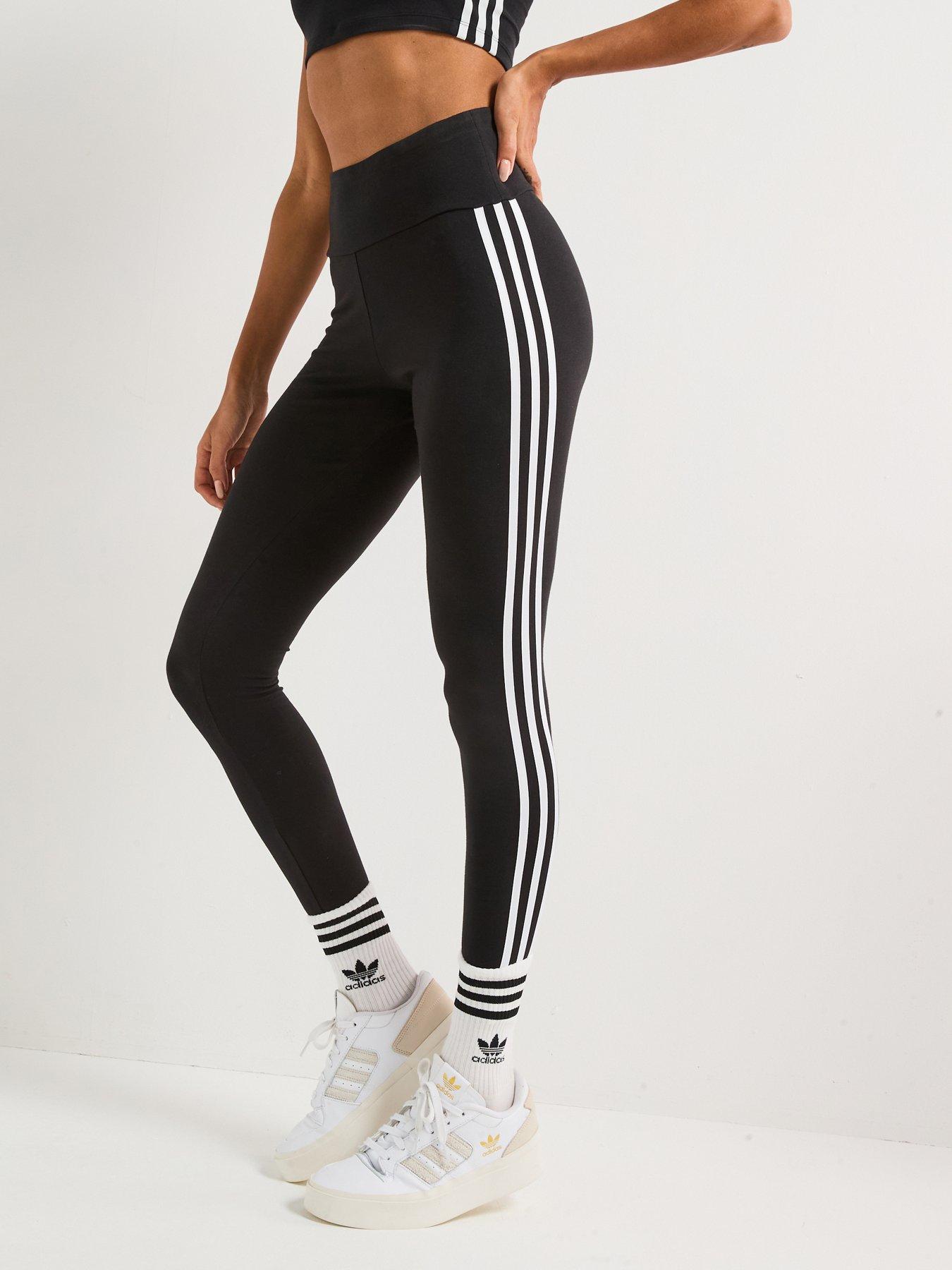 adidas-originals-womens-3-stripes-leggings-blackfront