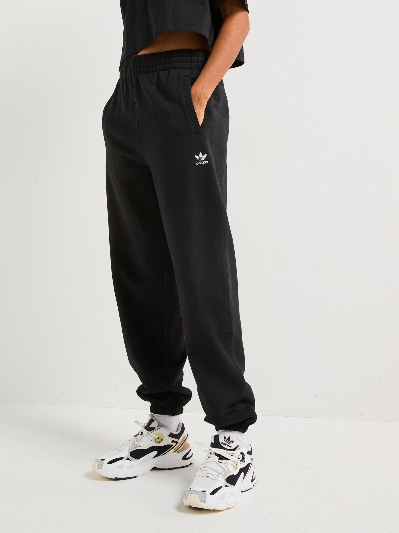 Image 1 of 6 of adidas Originals Womens Essentials French Terry Joggers - Black
