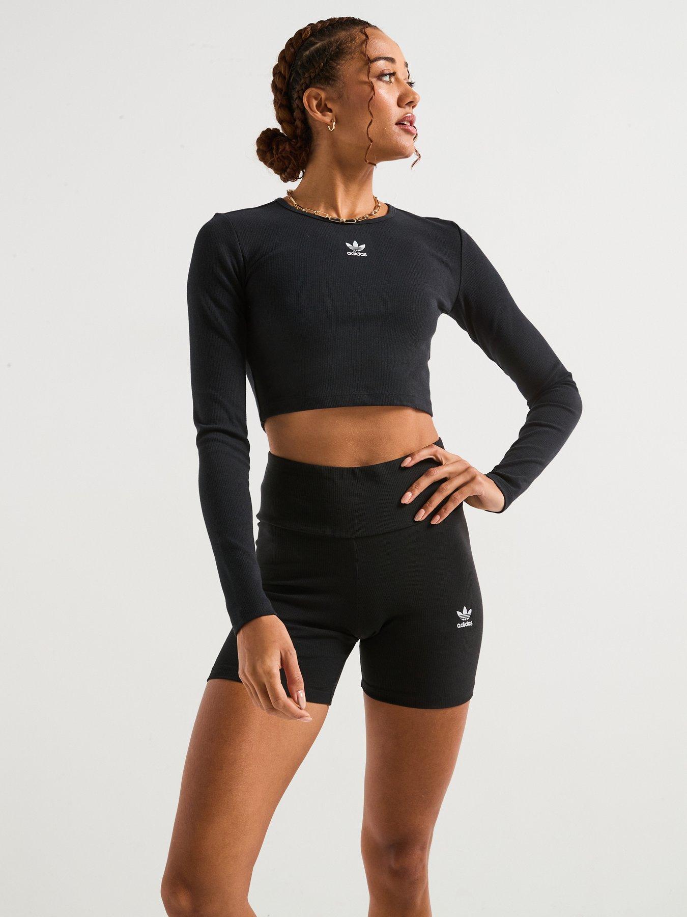 adidas-originals-womens-essentials-ribbed-crop-long-sleeve-top-black