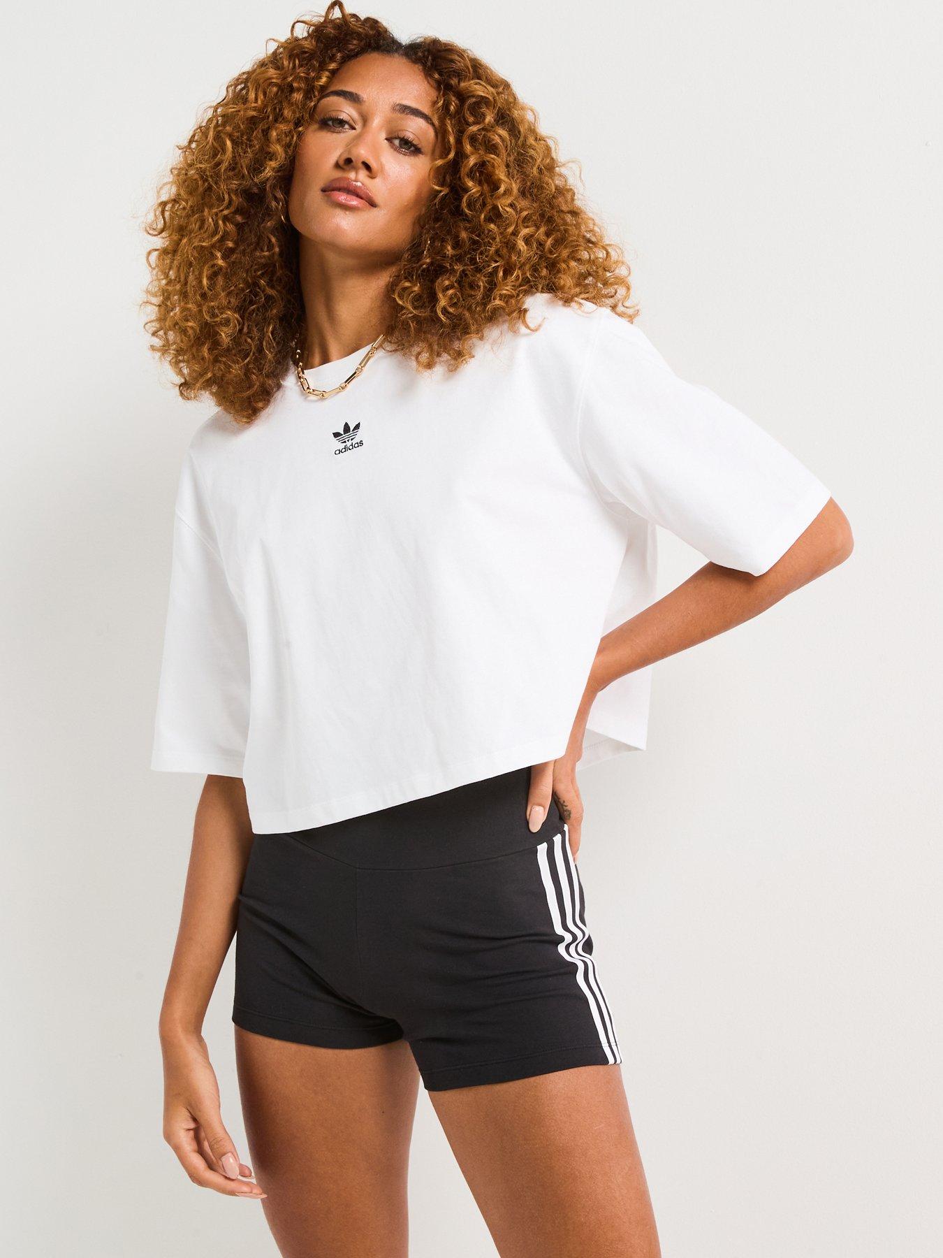 adidas Originals Womens Essentials Crop T-Shirt - White