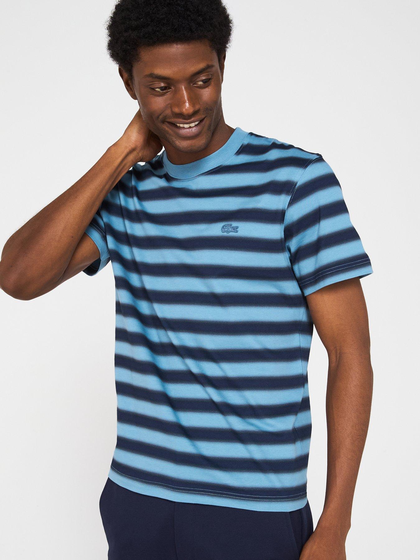 undefined Classic Fit Striped Printed Jersey T-Shirt - Multi