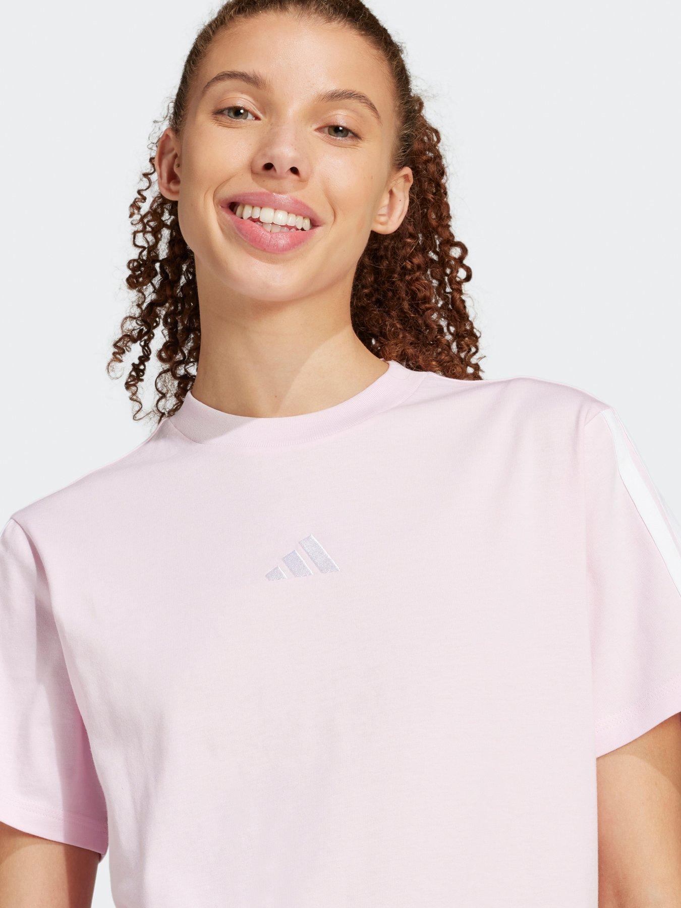 adidas-sportswear-womens-essentials-3-stripes-cotton-t-shirt-pinkoutfit