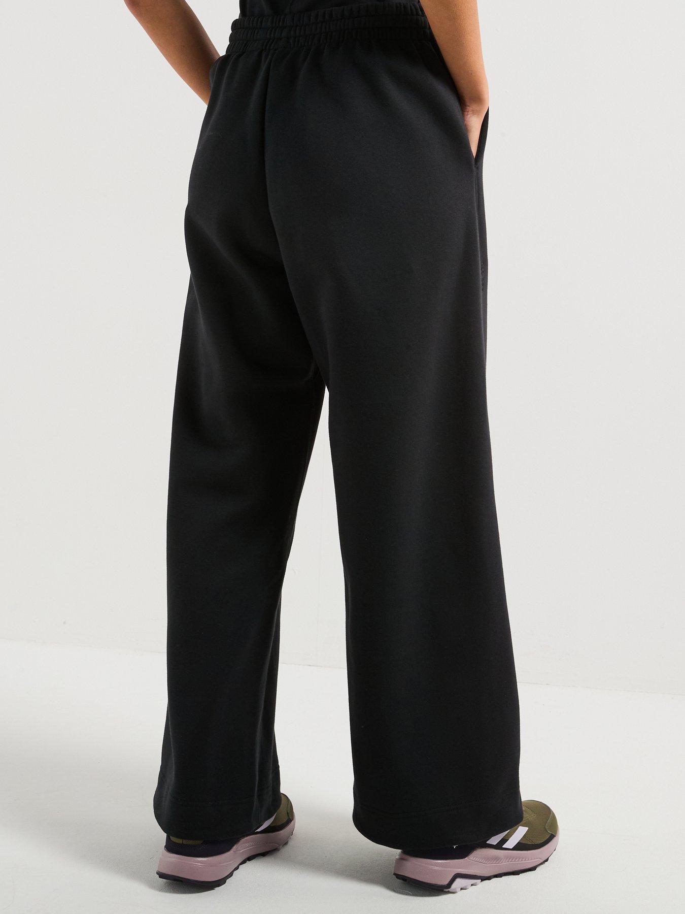 Image 2 of 6 of adidas Sportswear Women's All SZN Fleece Wide-Leg Pants - Black