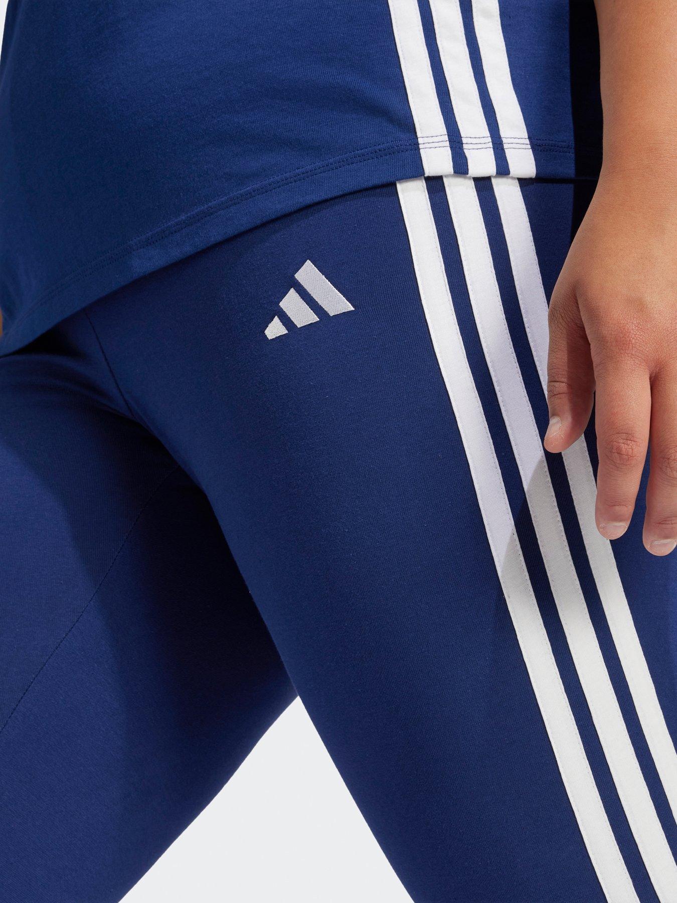 adidas-sportswear-womens-plus-size-essentials-3-stripes-leggings-blueoutfit