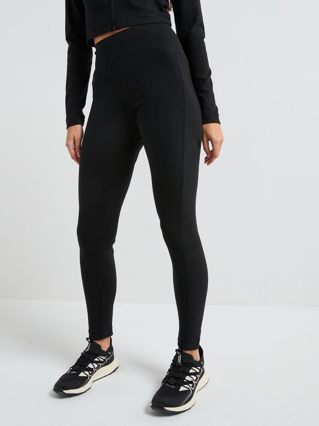 Image of adidas Sportswear Womens All Szn Rib High-waist 7/8 Leggings - Black