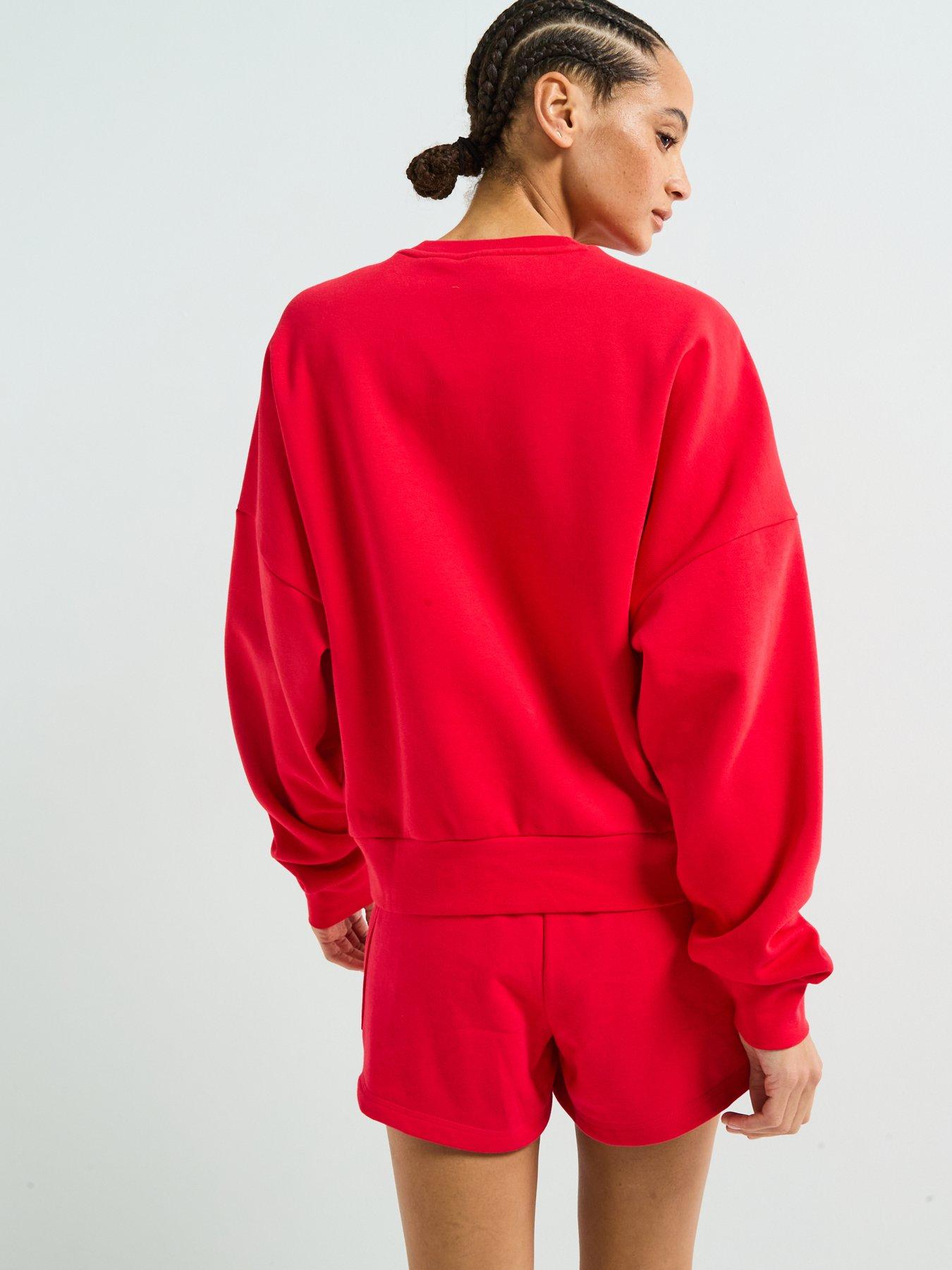 adidas-sportswear-womens-essentials-feelcozy-sweatshirt-redstillFront