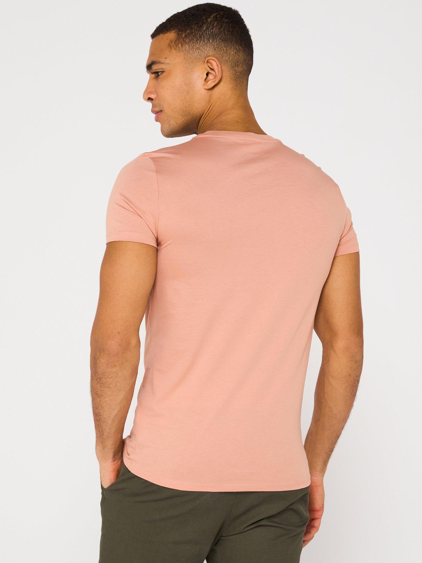 Image 2 of 5 of Lacoste Regular Fit Lightweight Cotton Pima Jersey T-Shirt - Light Brown