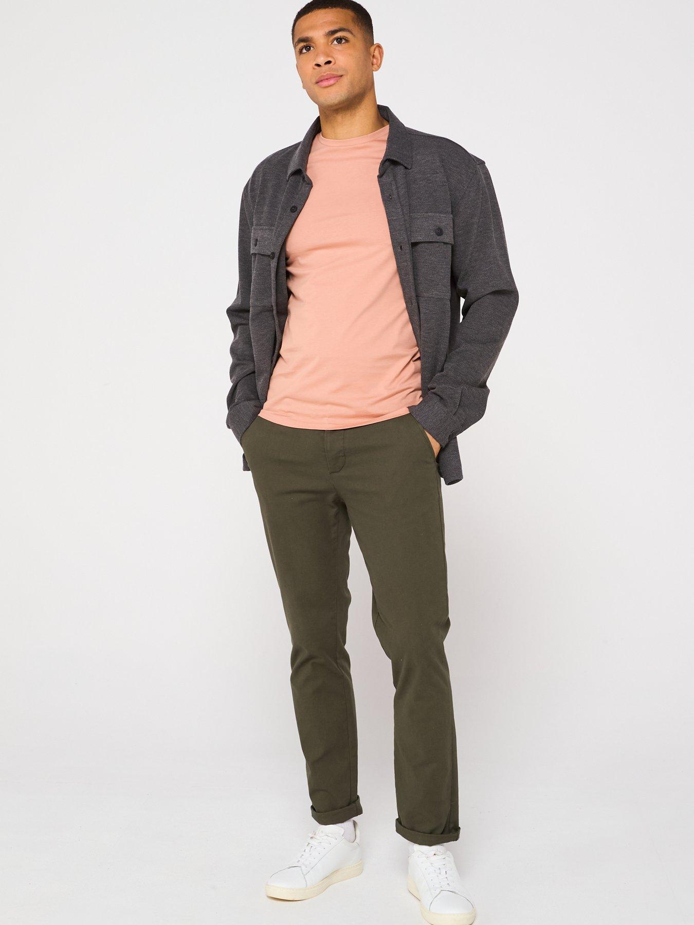 Image 3 of 5 of Lacoste Regular Fit Lightweight Cotton Pima Jersey T-Shirt - Light Brown