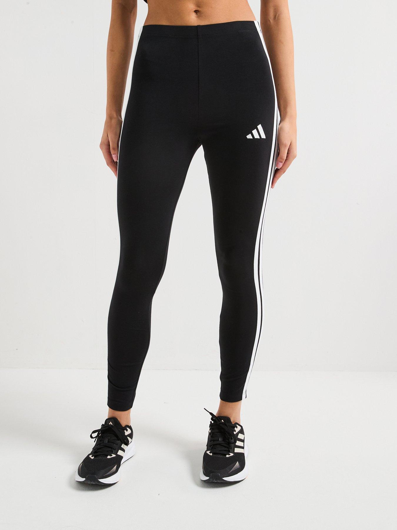 adidas Sportswear Women's Essentials 3-Stripes Cotton Leggings - Black