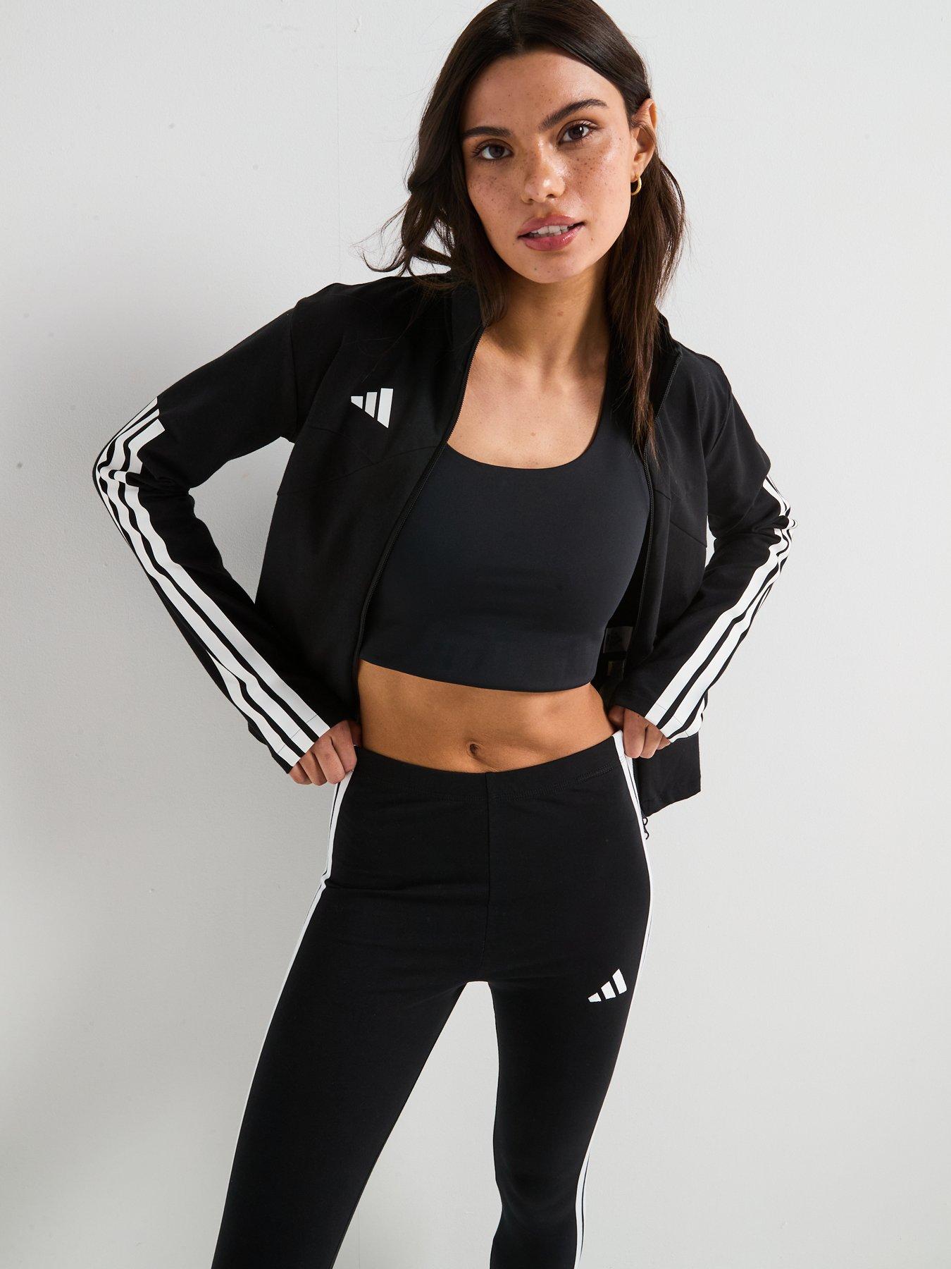 Image 5 of 6 of adidas Sportswear Women's Essentials 3-Stripes Cotton Leggings - Black