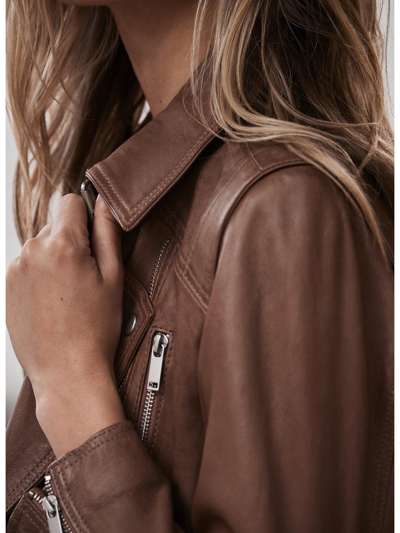 mint-velvet-tan-casual-leather-jacket-browndetail