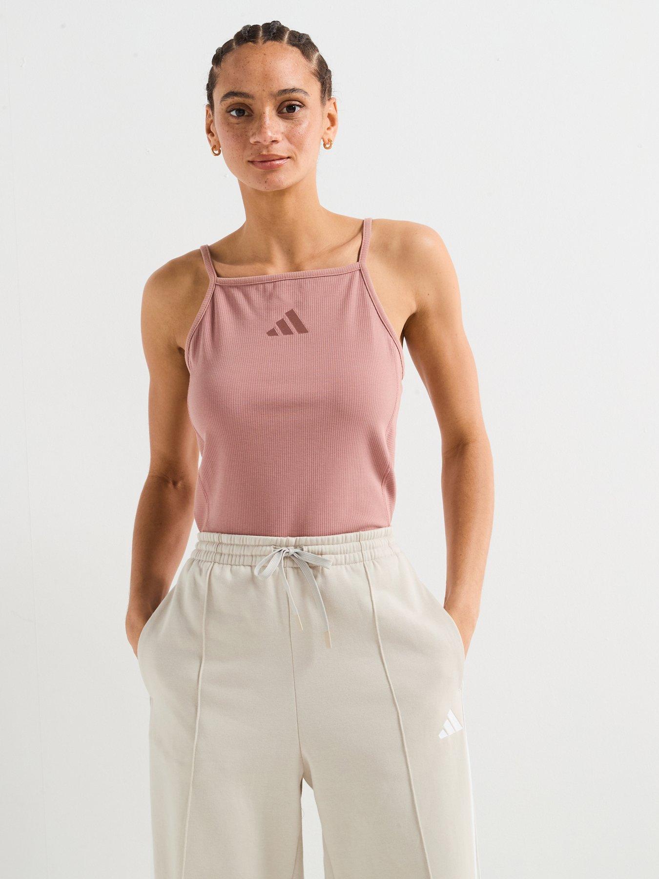 Image of adidas Sportswear Women's All Szn Rib Tank Top - Red
