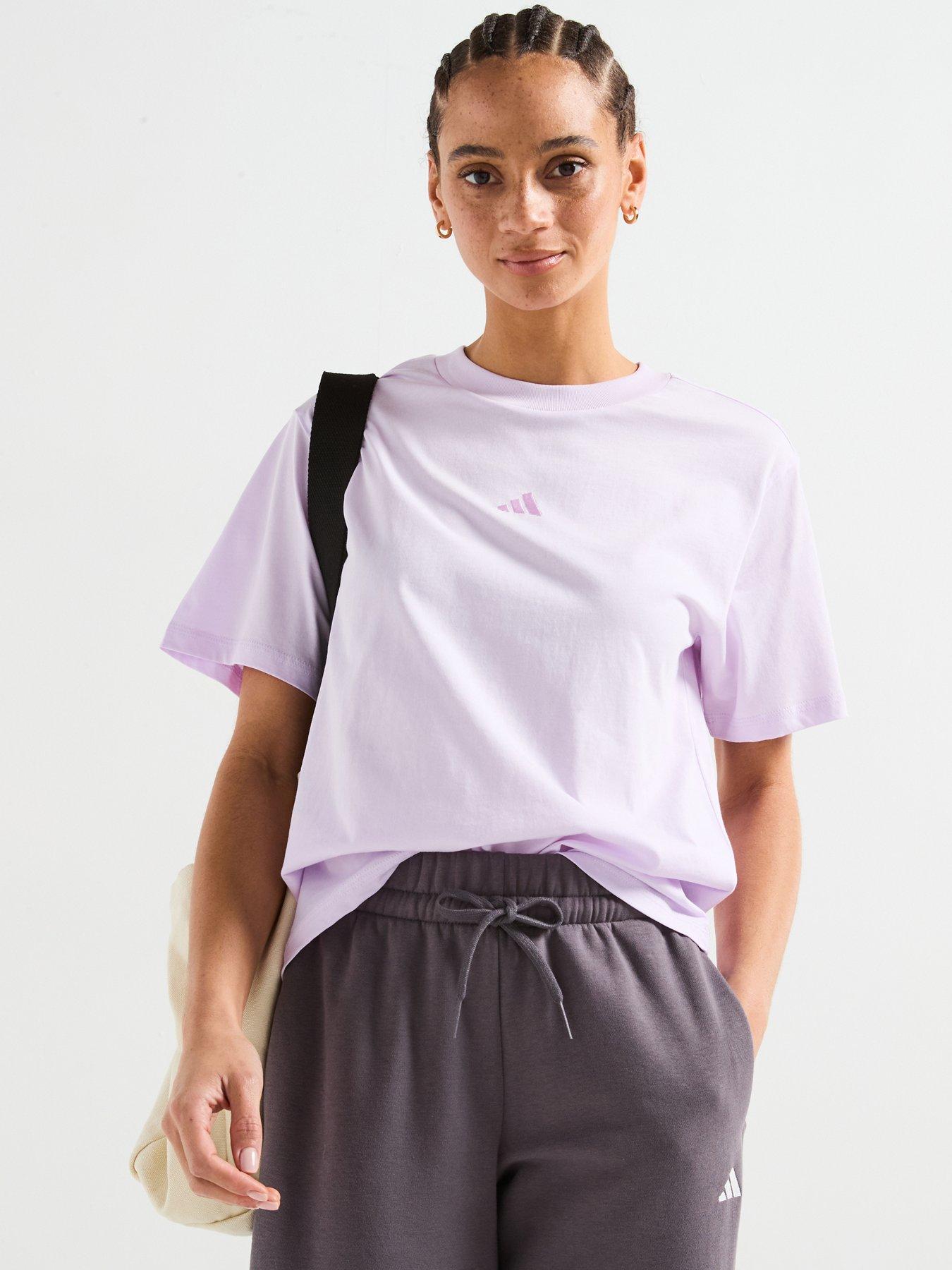 Image of adidas Sportswear Womens Essentials Cotton T-shirt - Purple