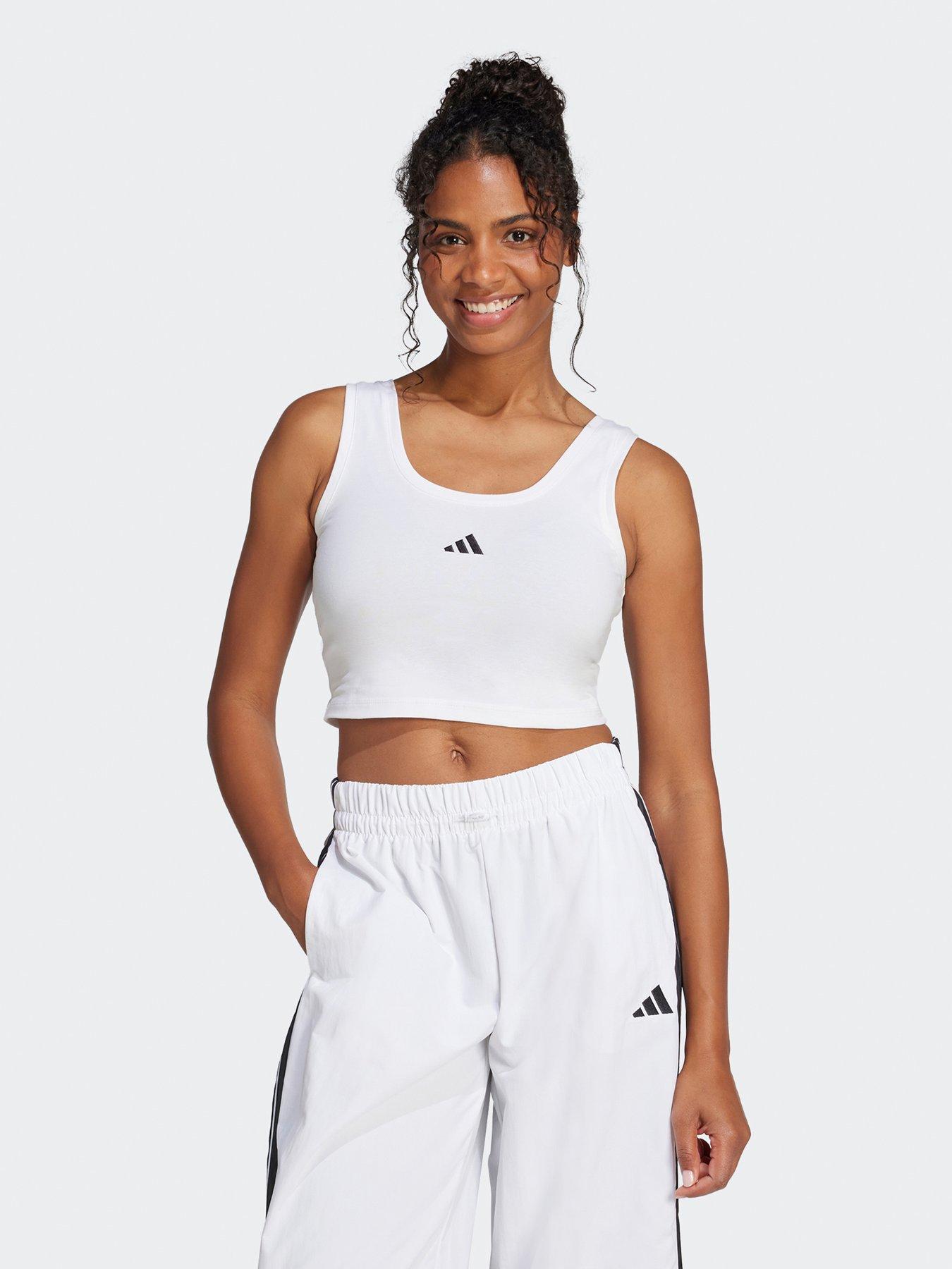 adidas Sportswear Women's Essentials Cotton Tank Top - White/Black
