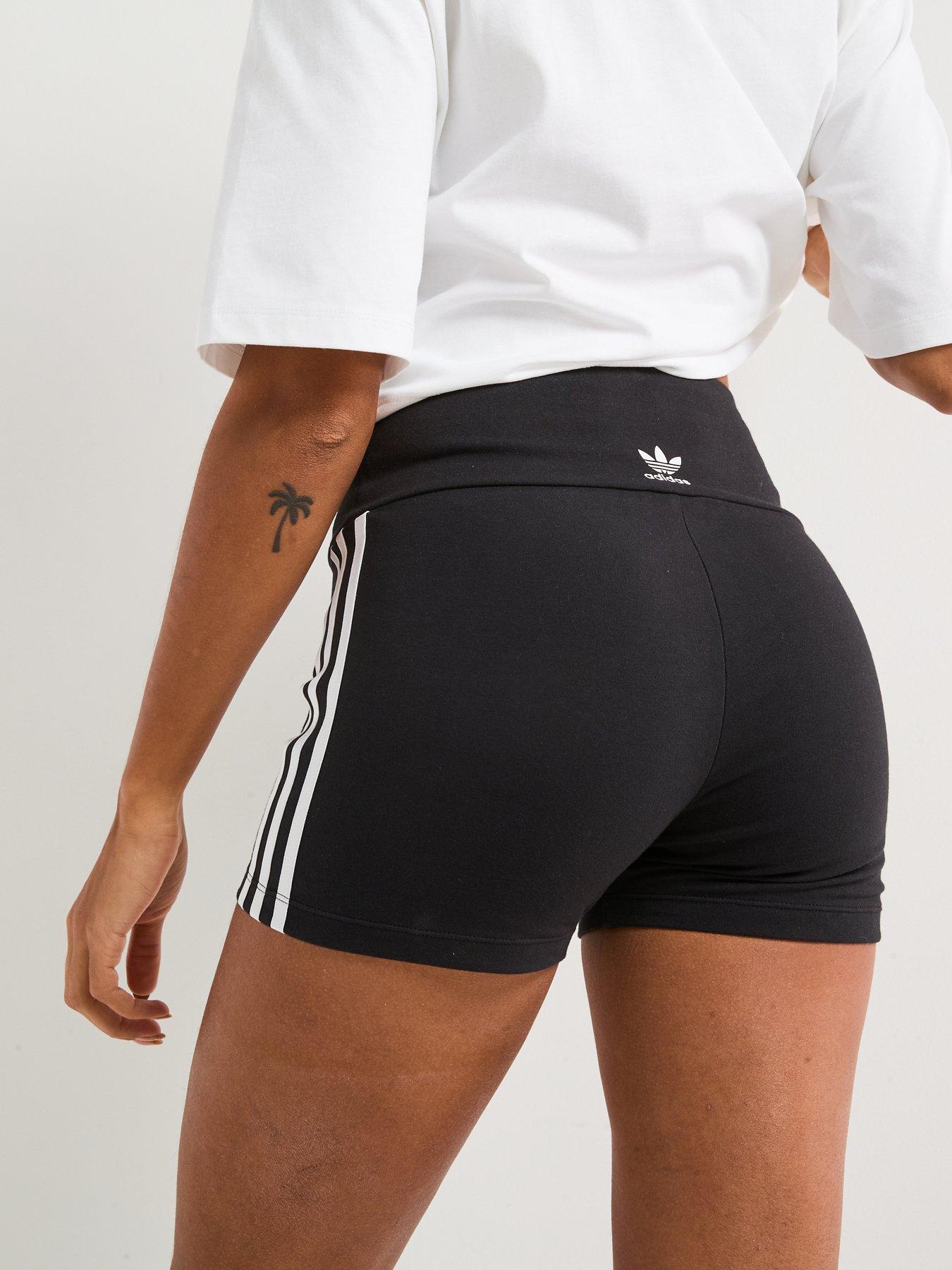 Image 4 of 6 of adidas Originals Women's 3-Stripes 1/4 Length Leggings - Black