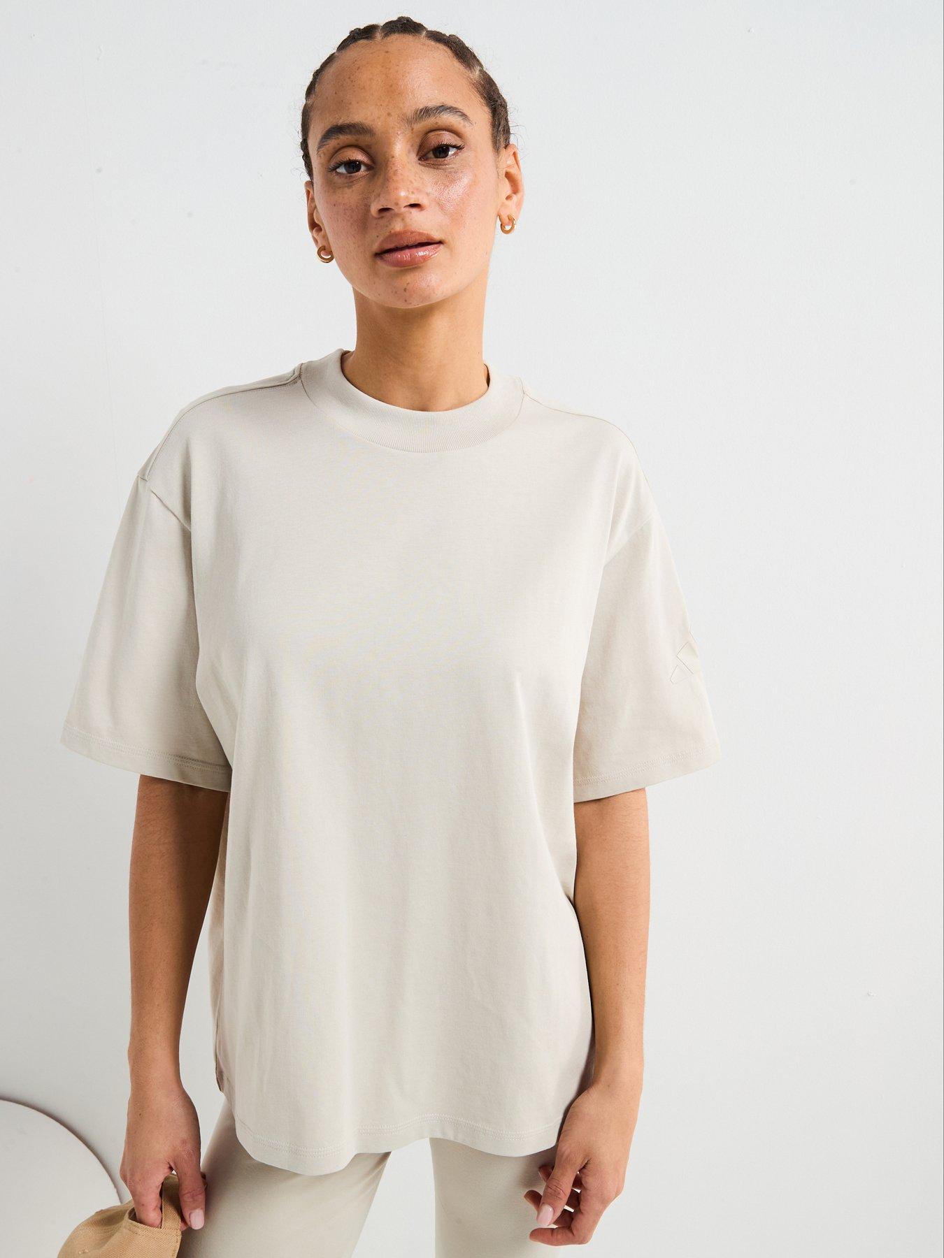 adidas Sportswear Womens Essentials Boyfriend T-Shirt - Grey