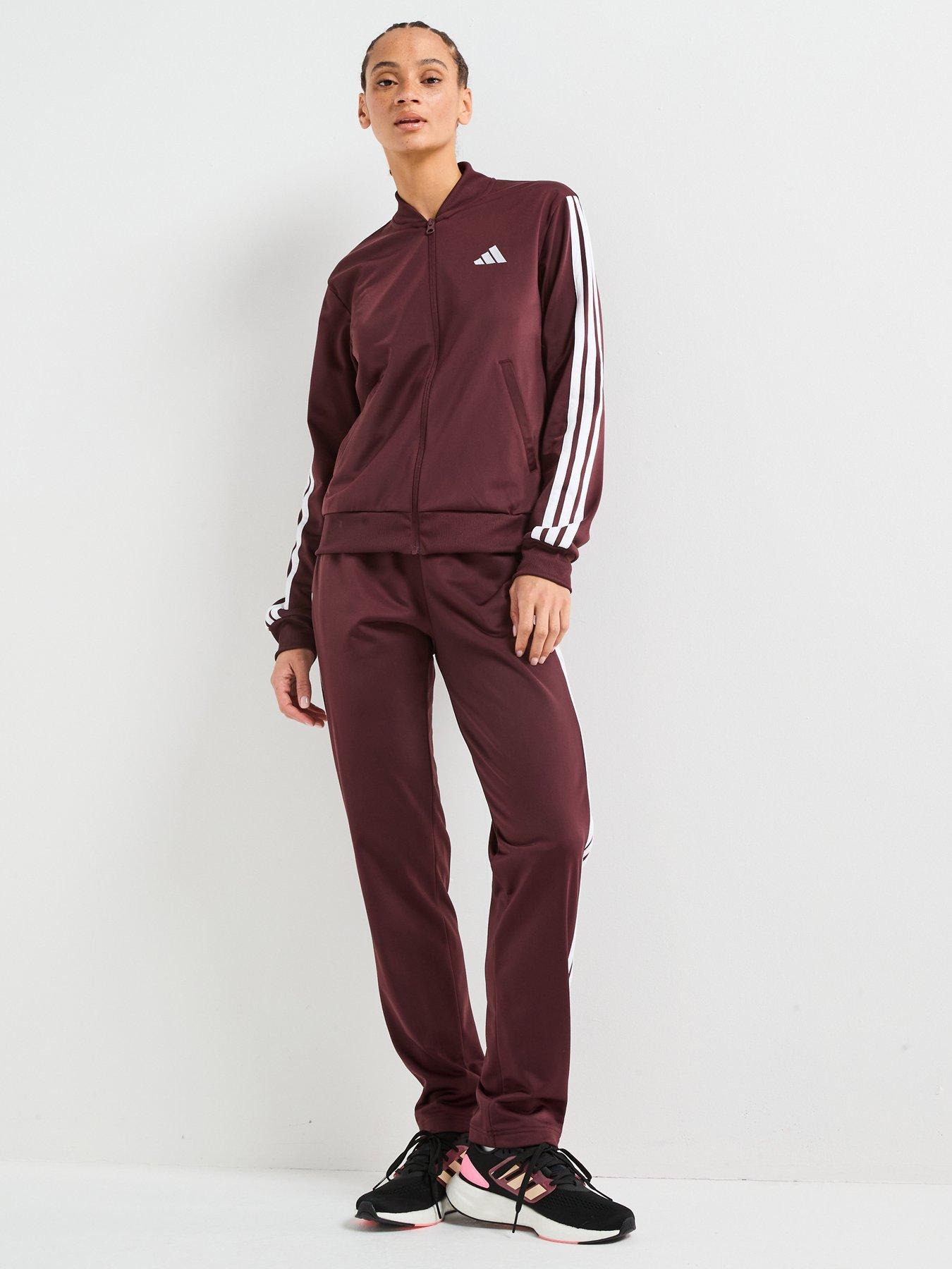 adidas Sportswear Womens Essentials 3-stripes Track Suit - Red
