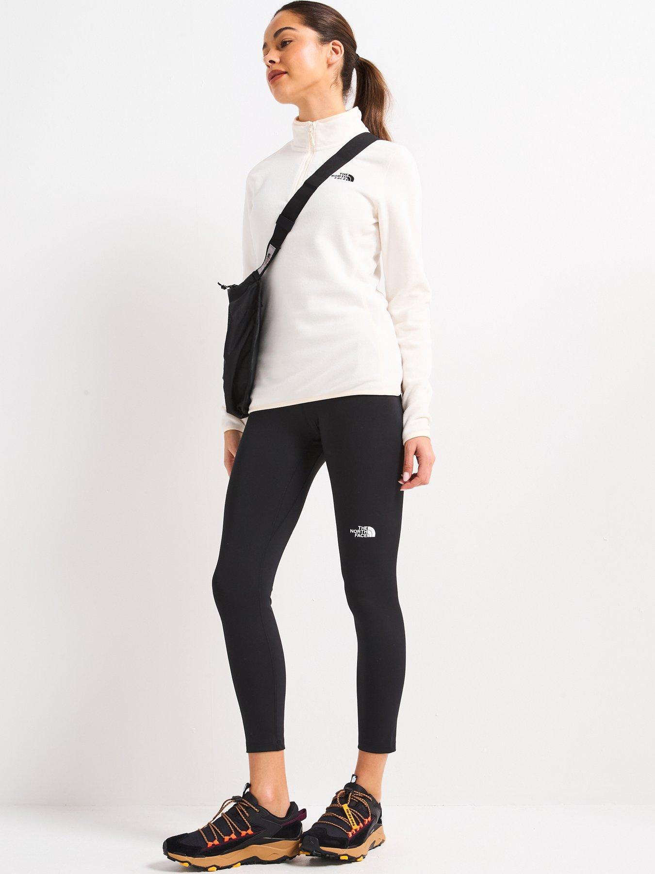 THE NORTH FACE Women's 100 Glacier 1/4 Zip Fleece - White