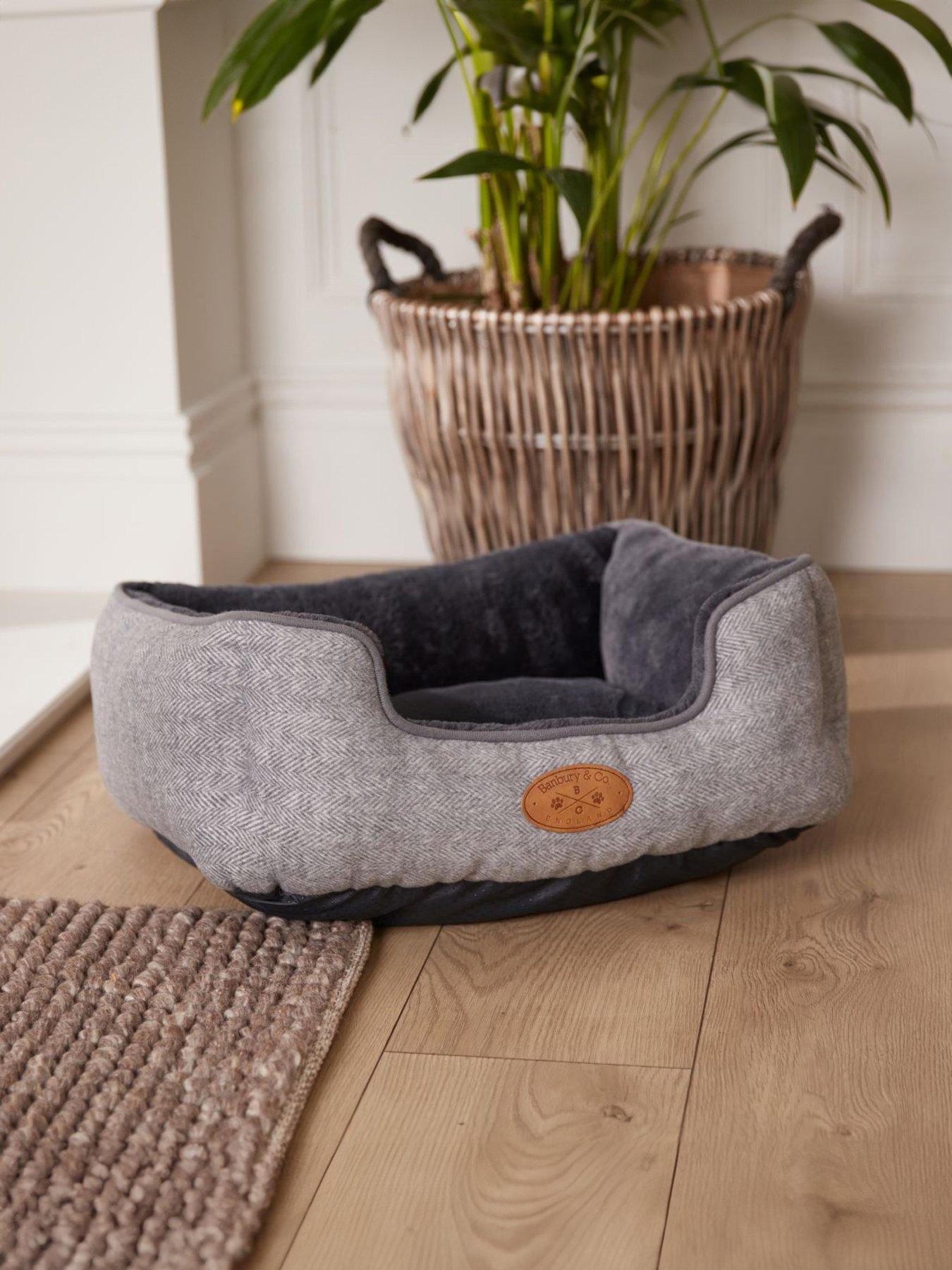 banbury-co-herringbone-luxury-pet-bed--nbspgrey