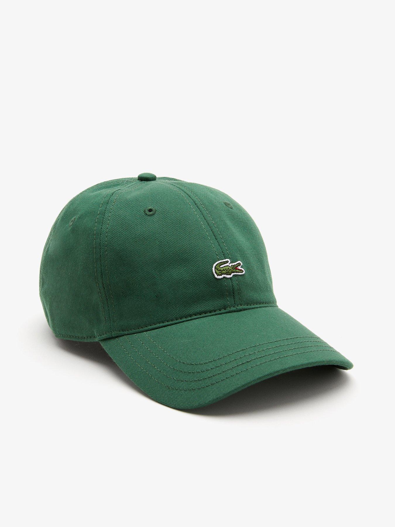 Image 1 of 3 of Lacoste Croc Cotton Twill Cap - Green