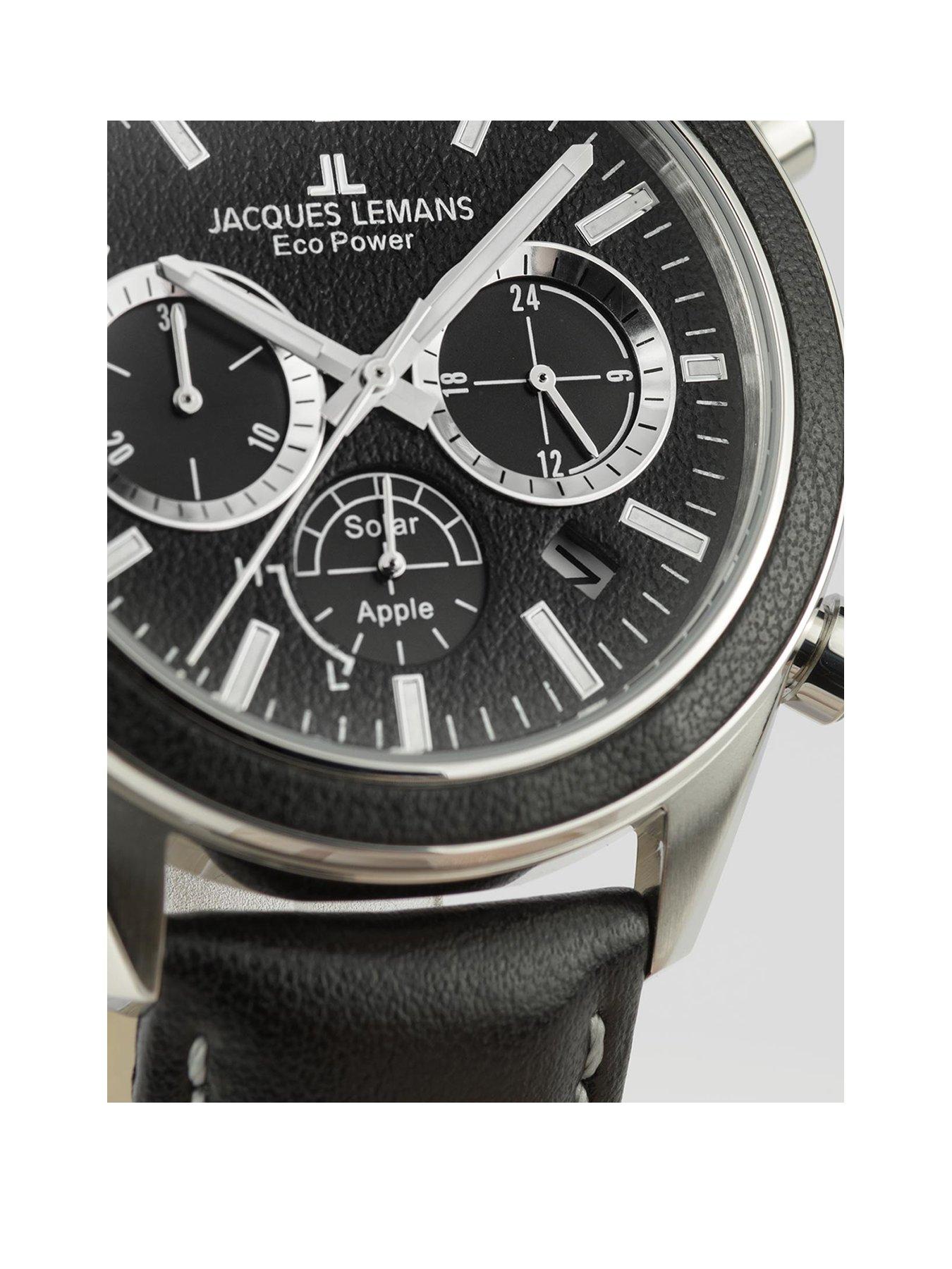 jacques-lemans-power-solar-chronograph-black-strap-mens-watchstillFront